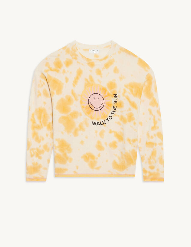 Sandro Smiley® Tie-dye sweater Select a size and. 2