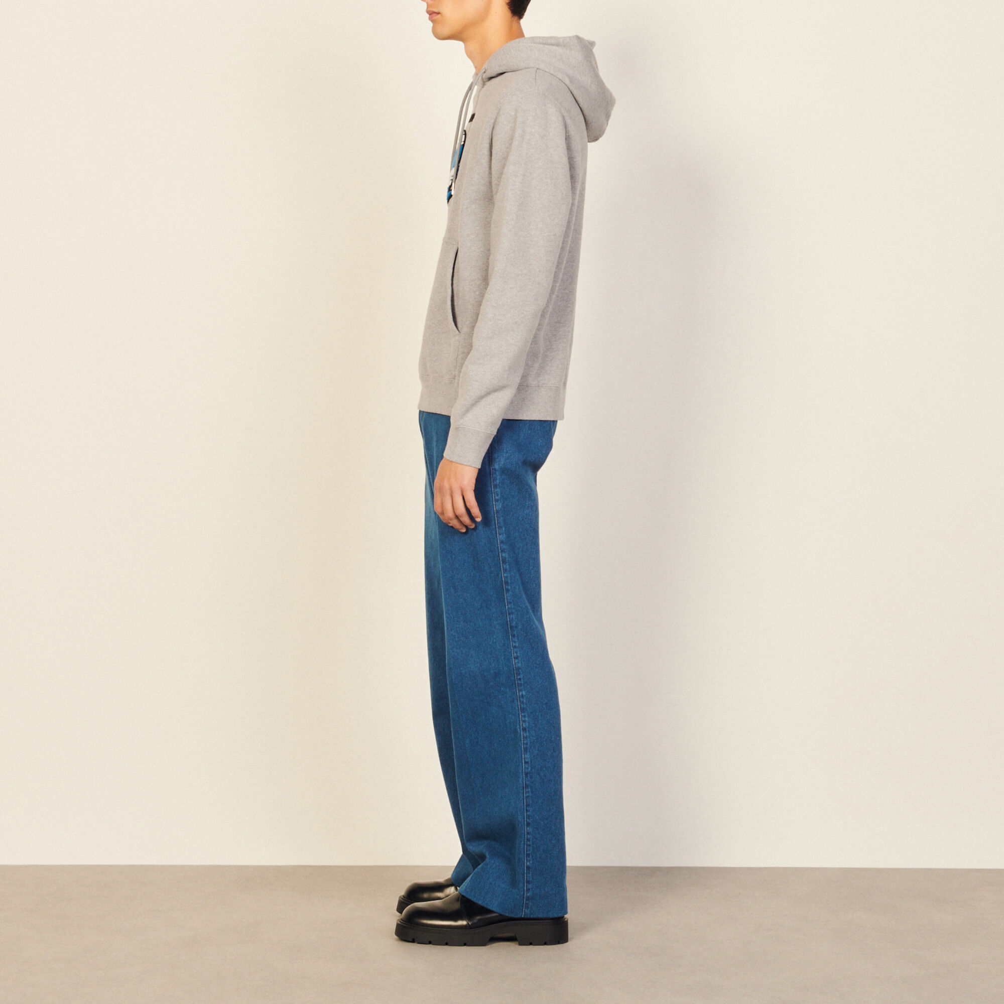 Sandro hoodie best sale with embroidered patch
