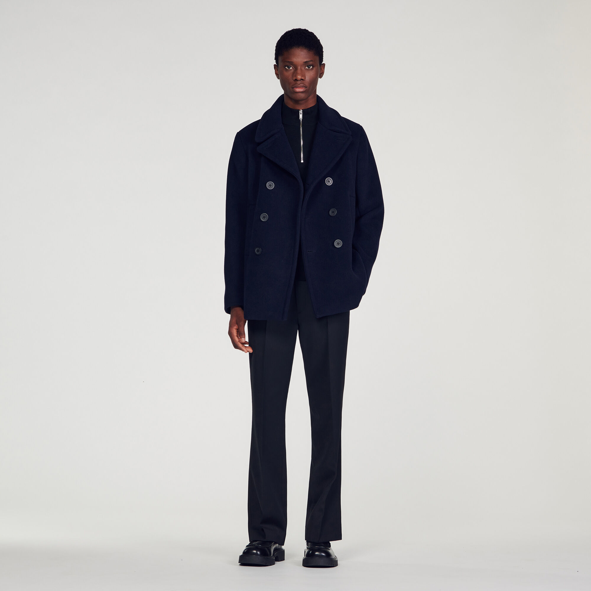 Pea coats shop with hoods