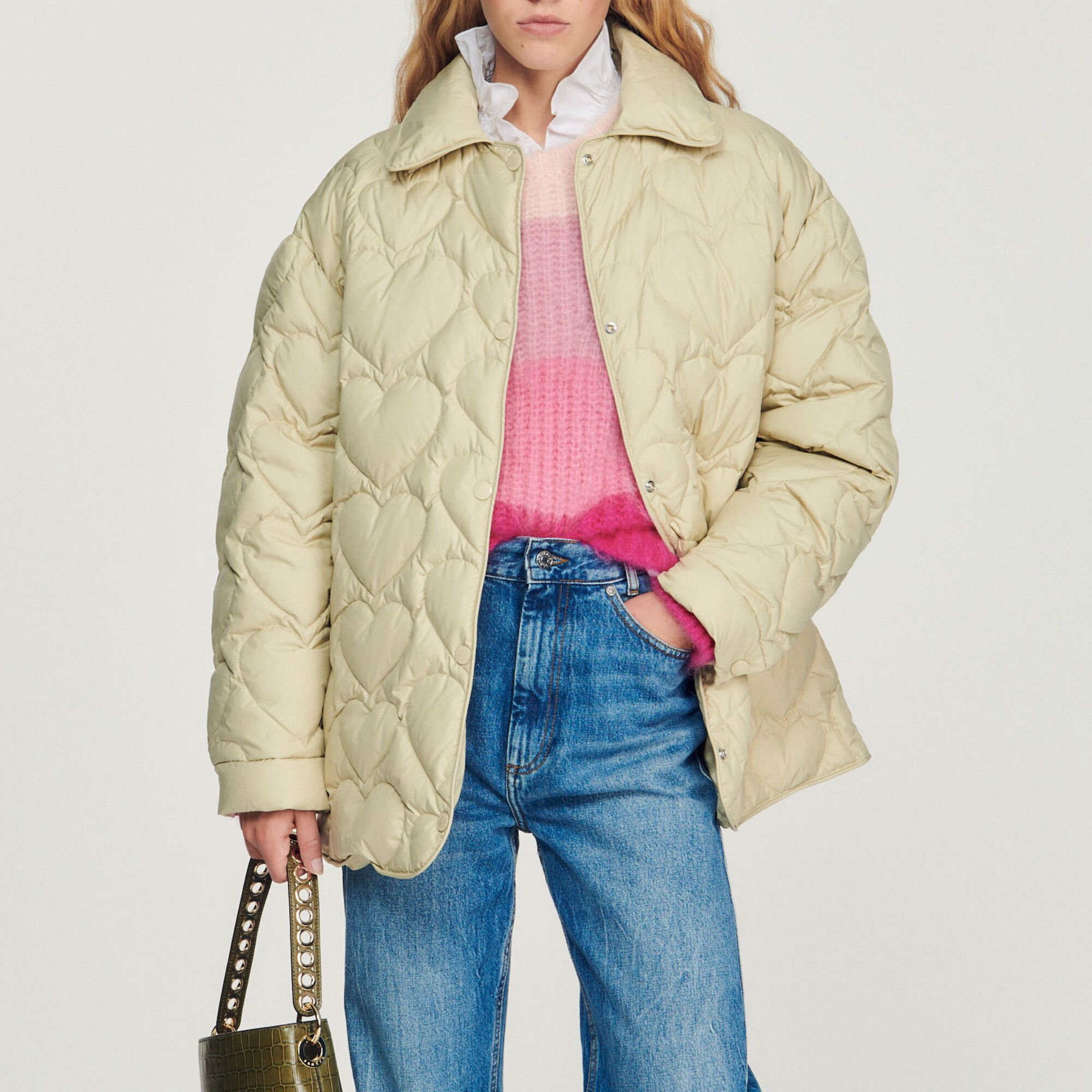 お気にいる 新品 割引クーポン配布中!! ベージュ SANDRO 【新品