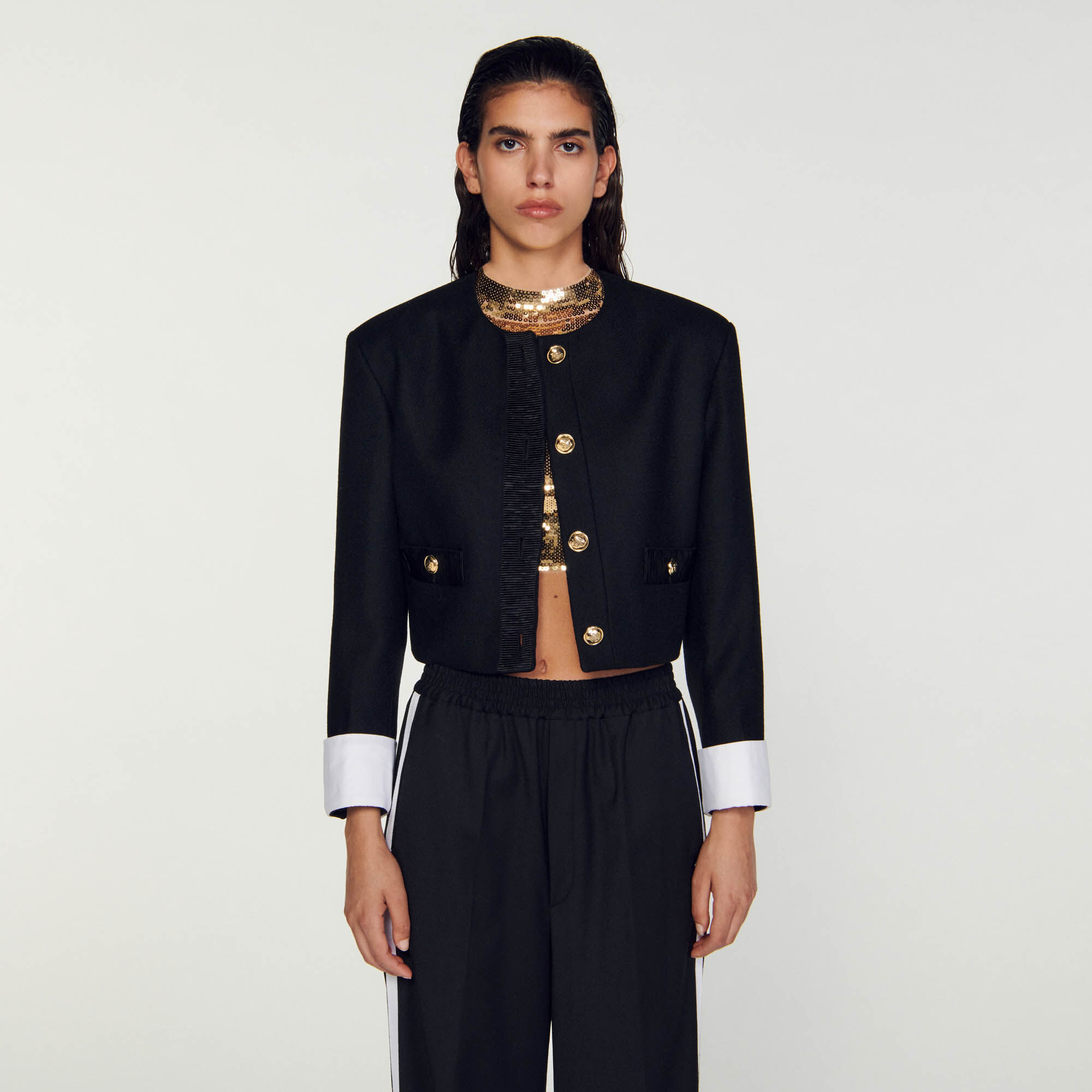 Chama Cropped jacket Jackets Blazers Sandro Paris