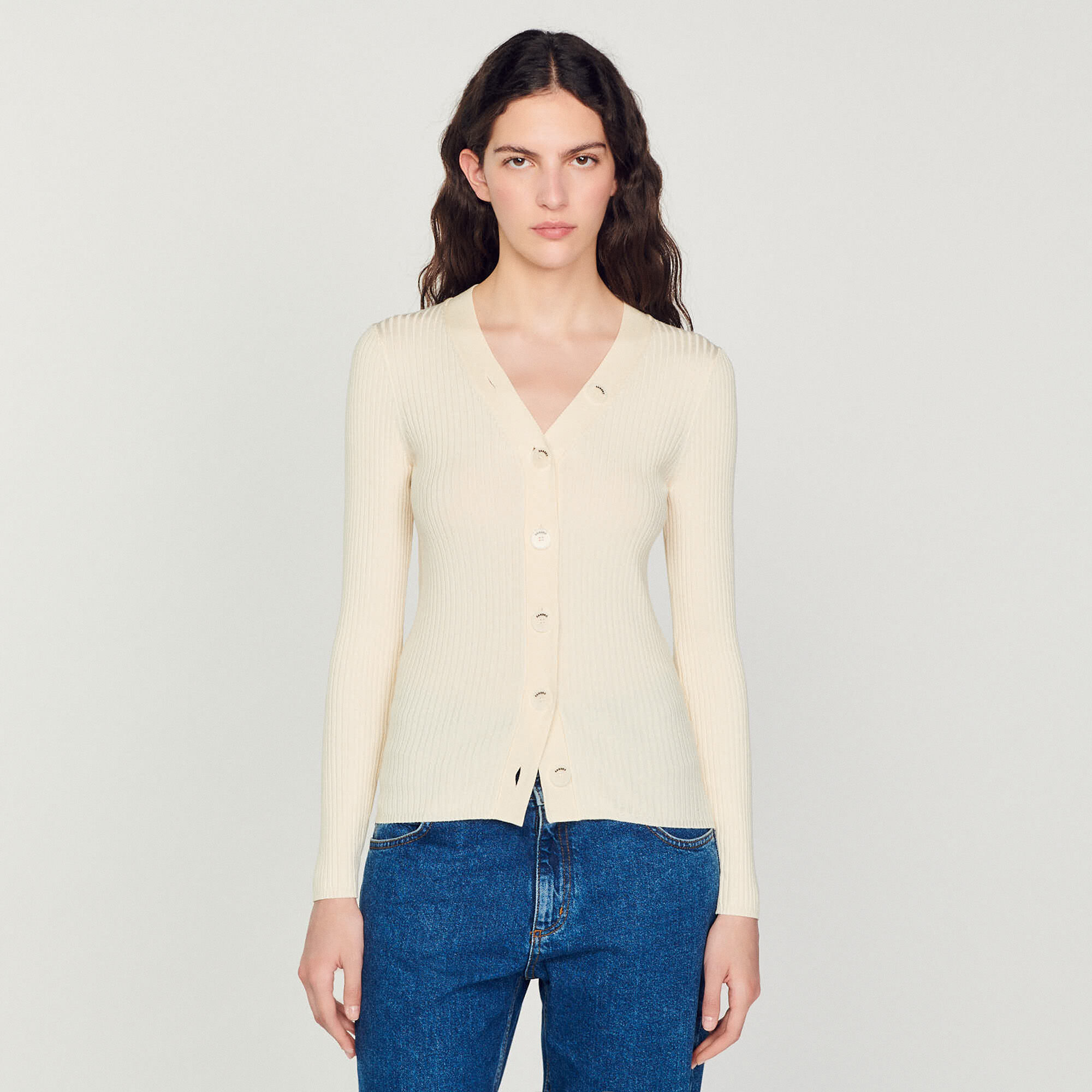 Gabrielle Knitted cardigan - Sweaters & Cardigans | Sandro Paris