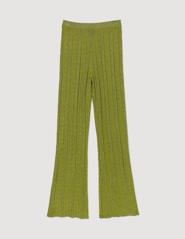 Sandro Metallic knit pants. 2