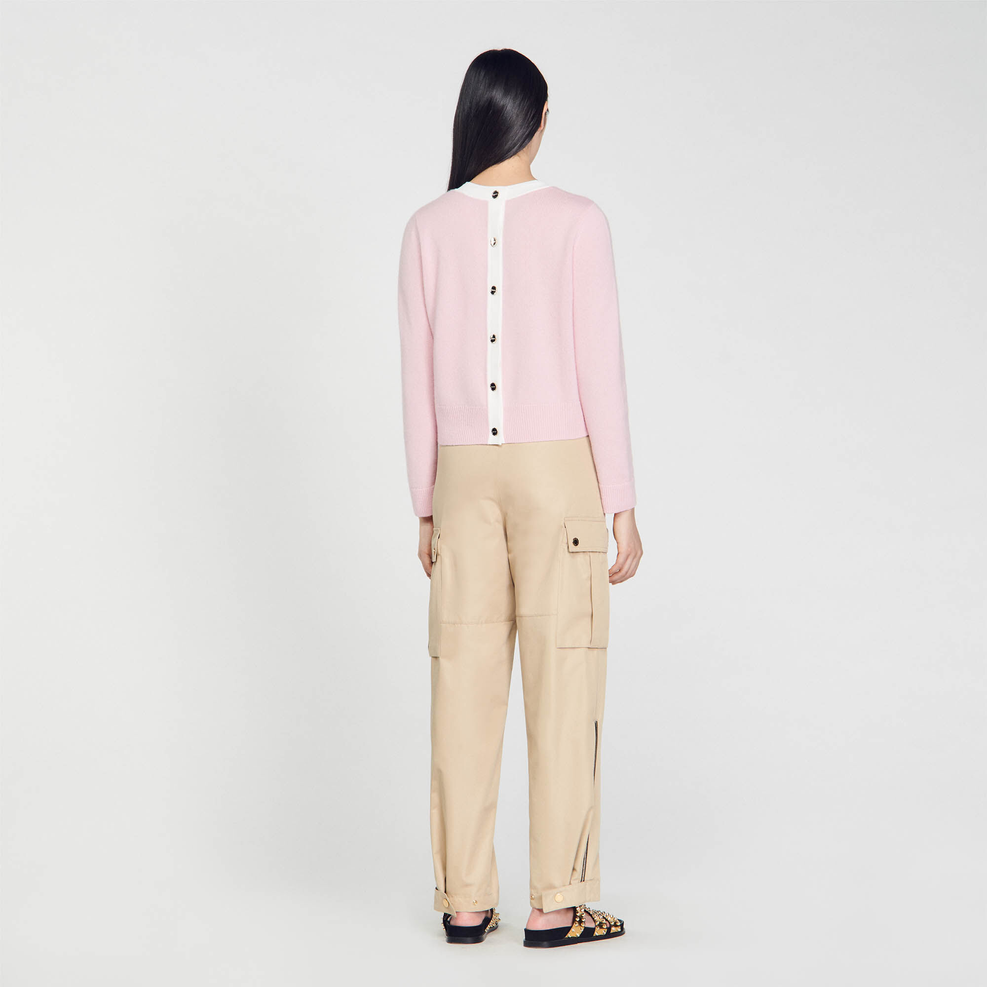 Sandro pink sweater online