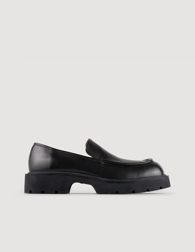 Patent leather loafers Black US_Men