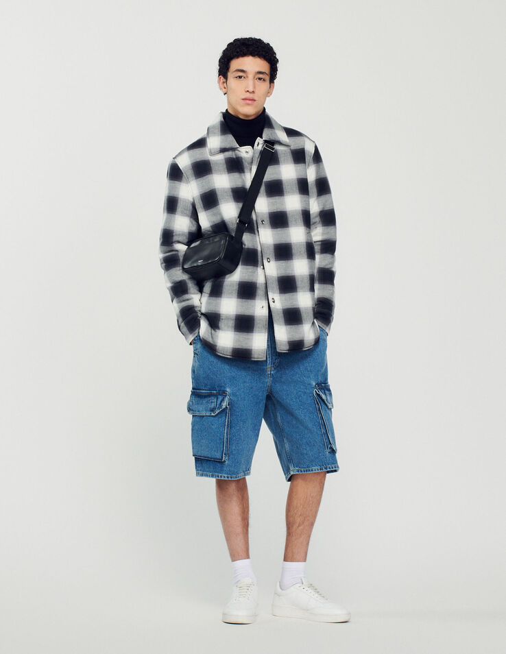 Sandro Quilted checked jacket. 1