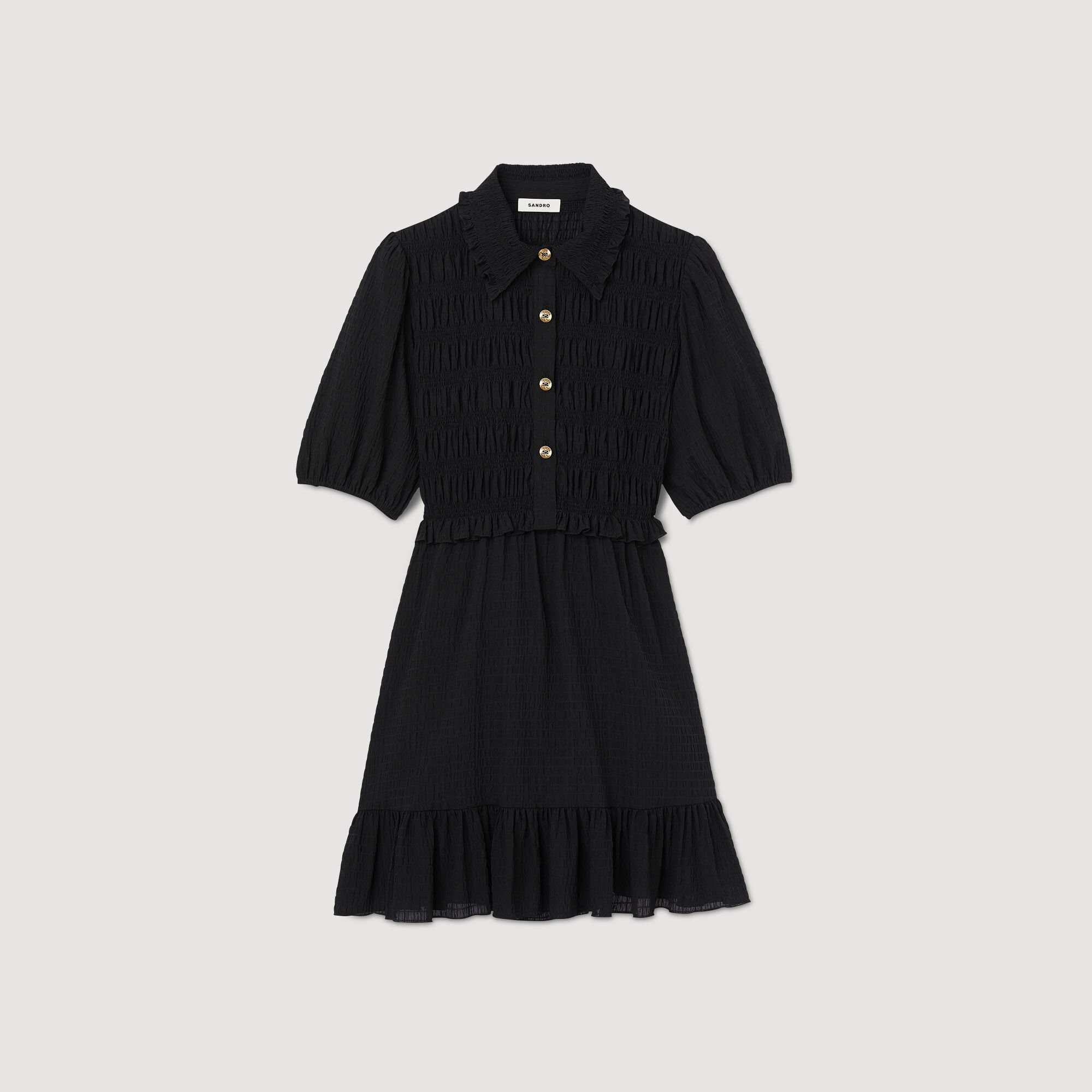 Sandro black top dress