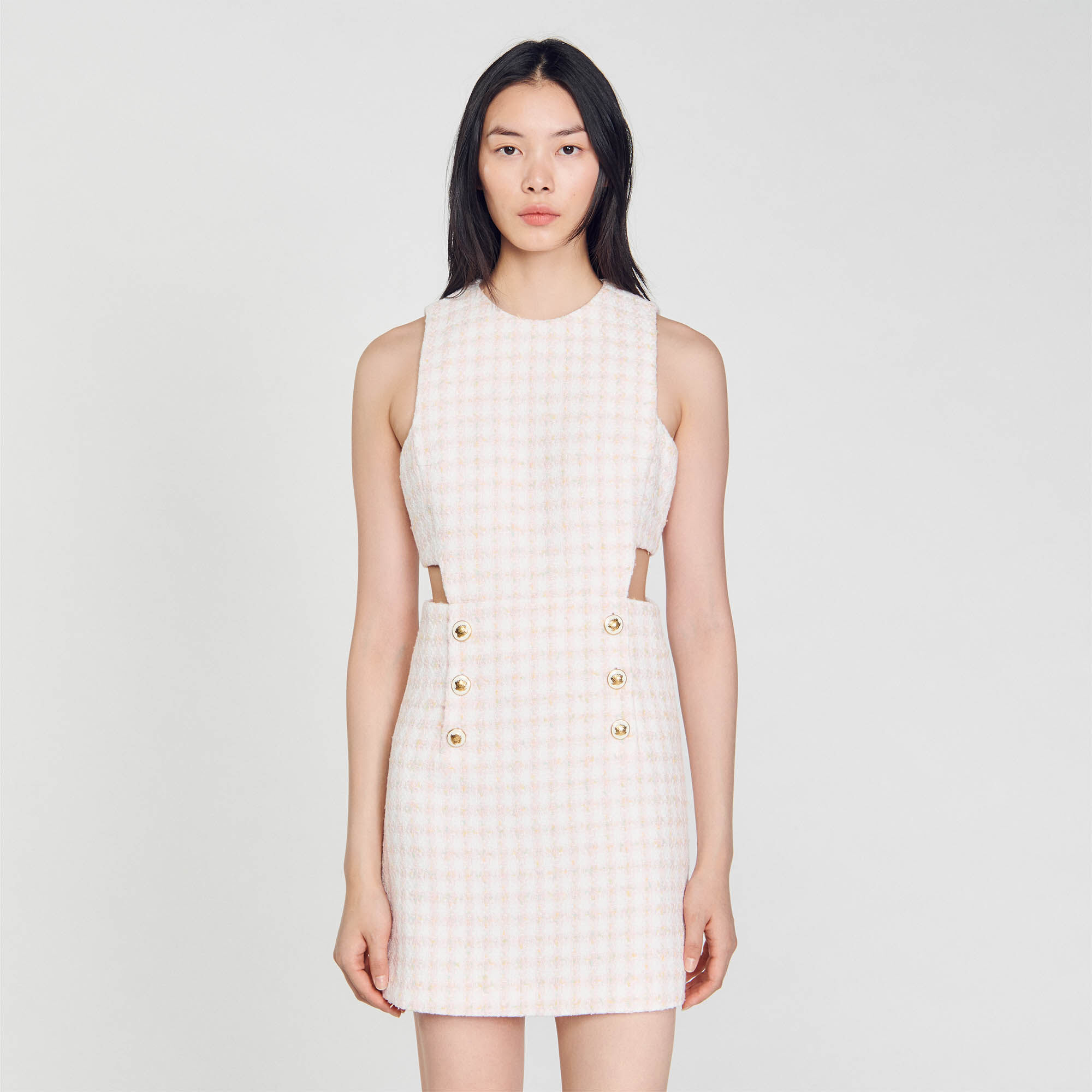 Sandro top tweed dress