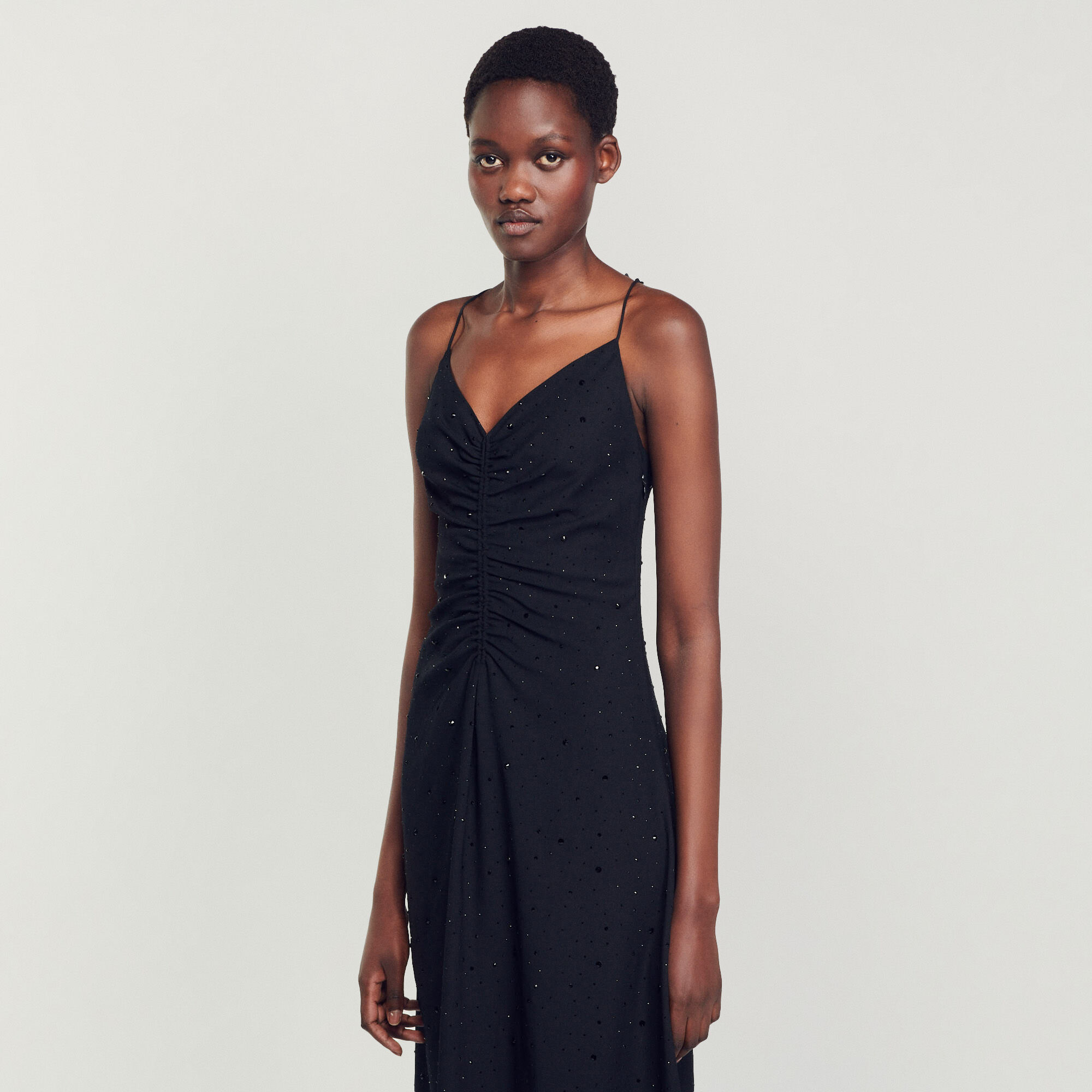 Sandro paris black best sale dress