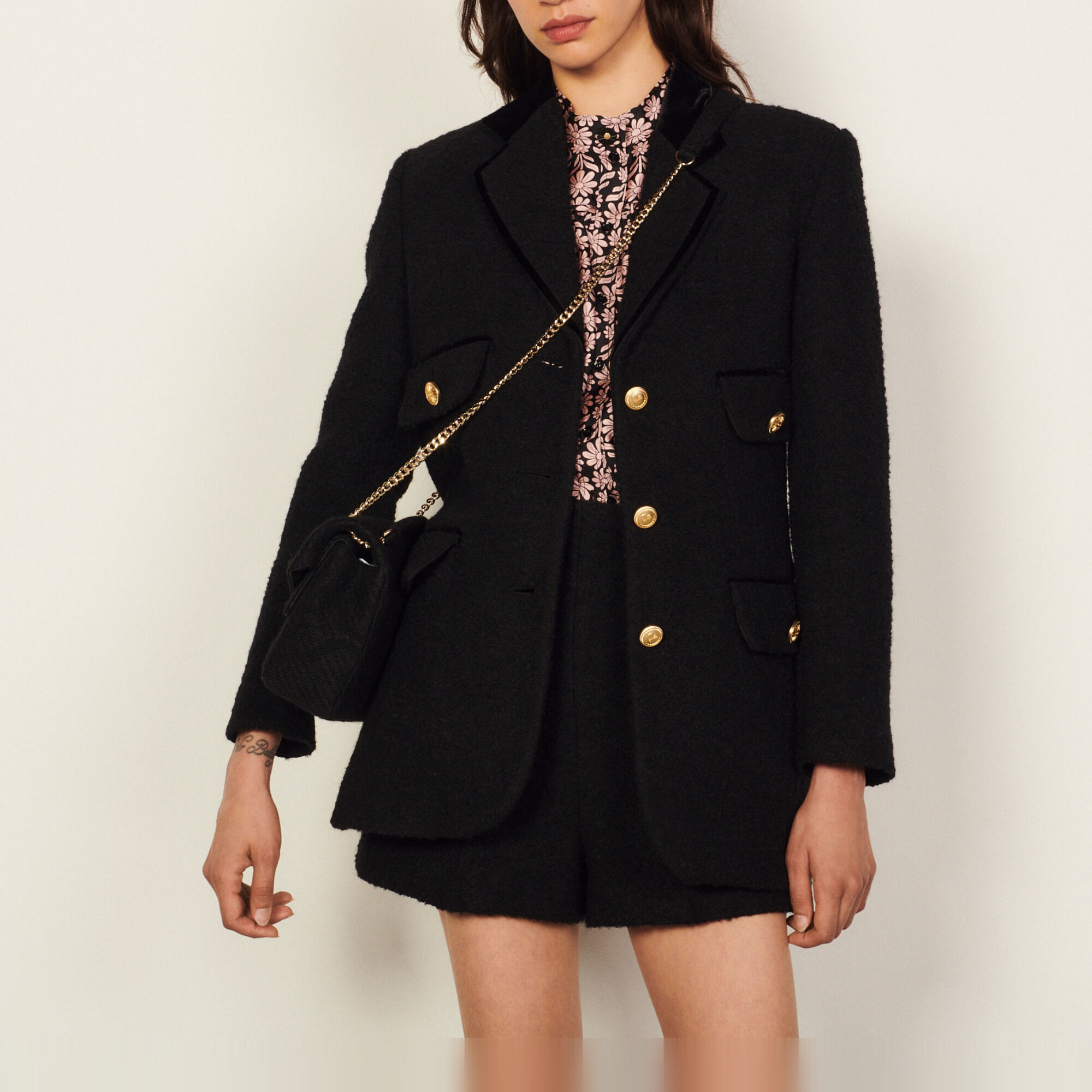 Sandro tweed jacket deals