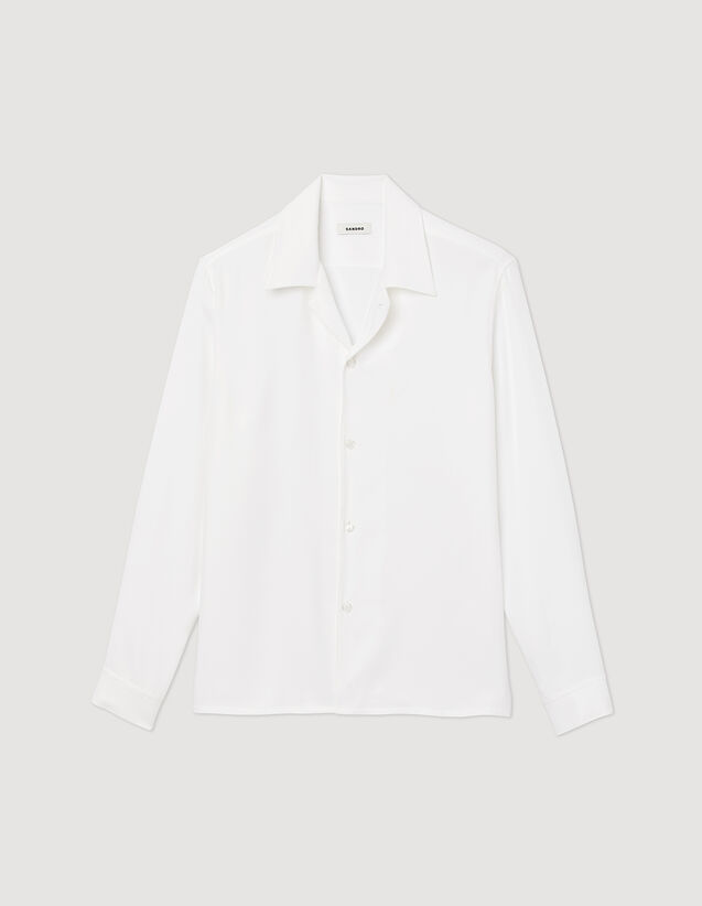 Sandro Floaty shirt with spread collar. 2