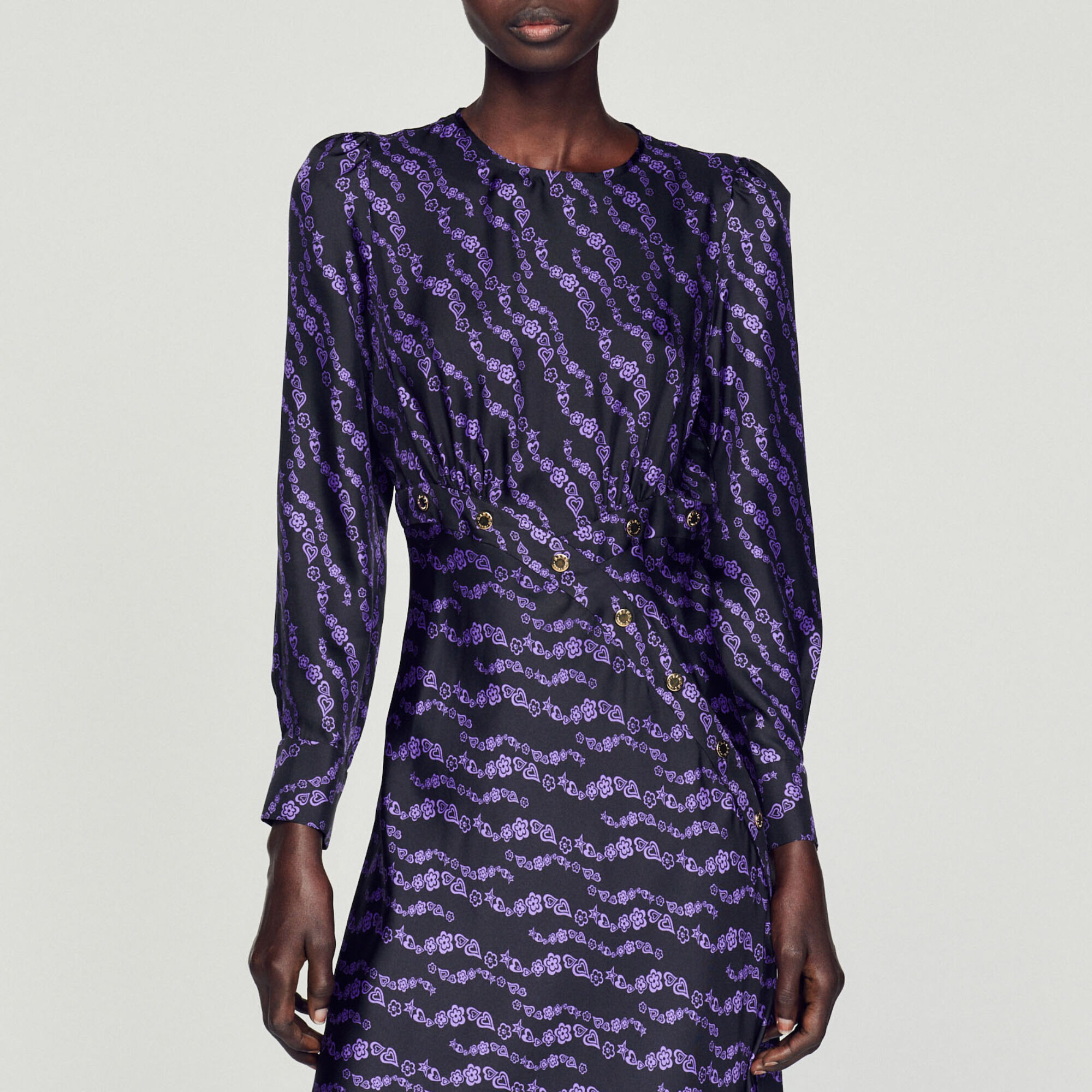 Sandro long sleeve dress sale