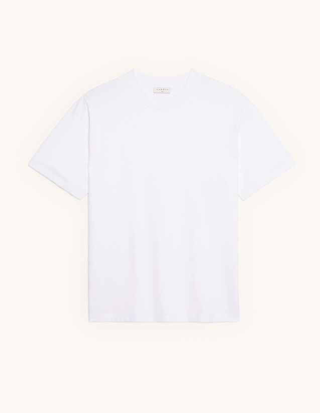 Sandro Brushed cotton T-shirt. 1