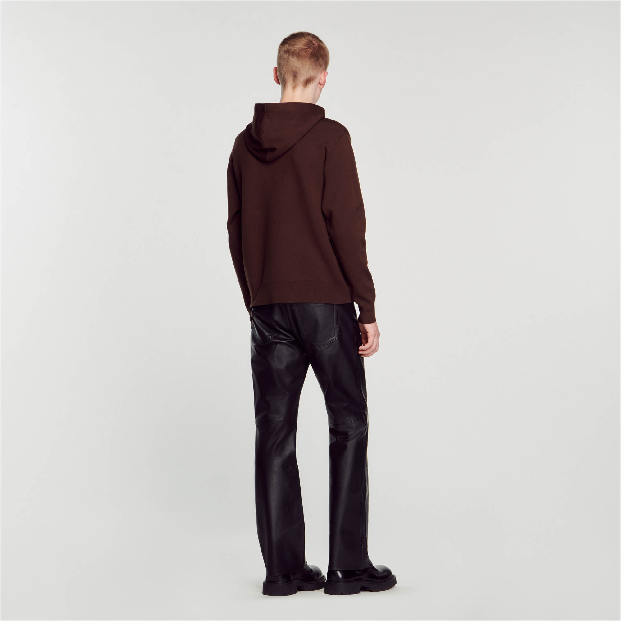 Knit hoodie