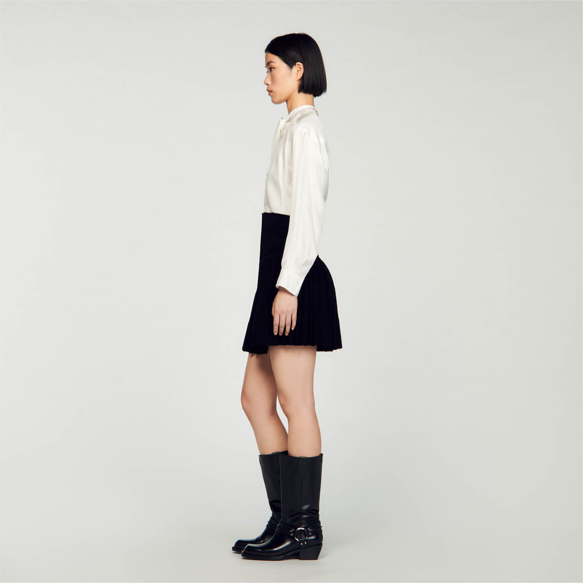 Knit sale velvet skirt