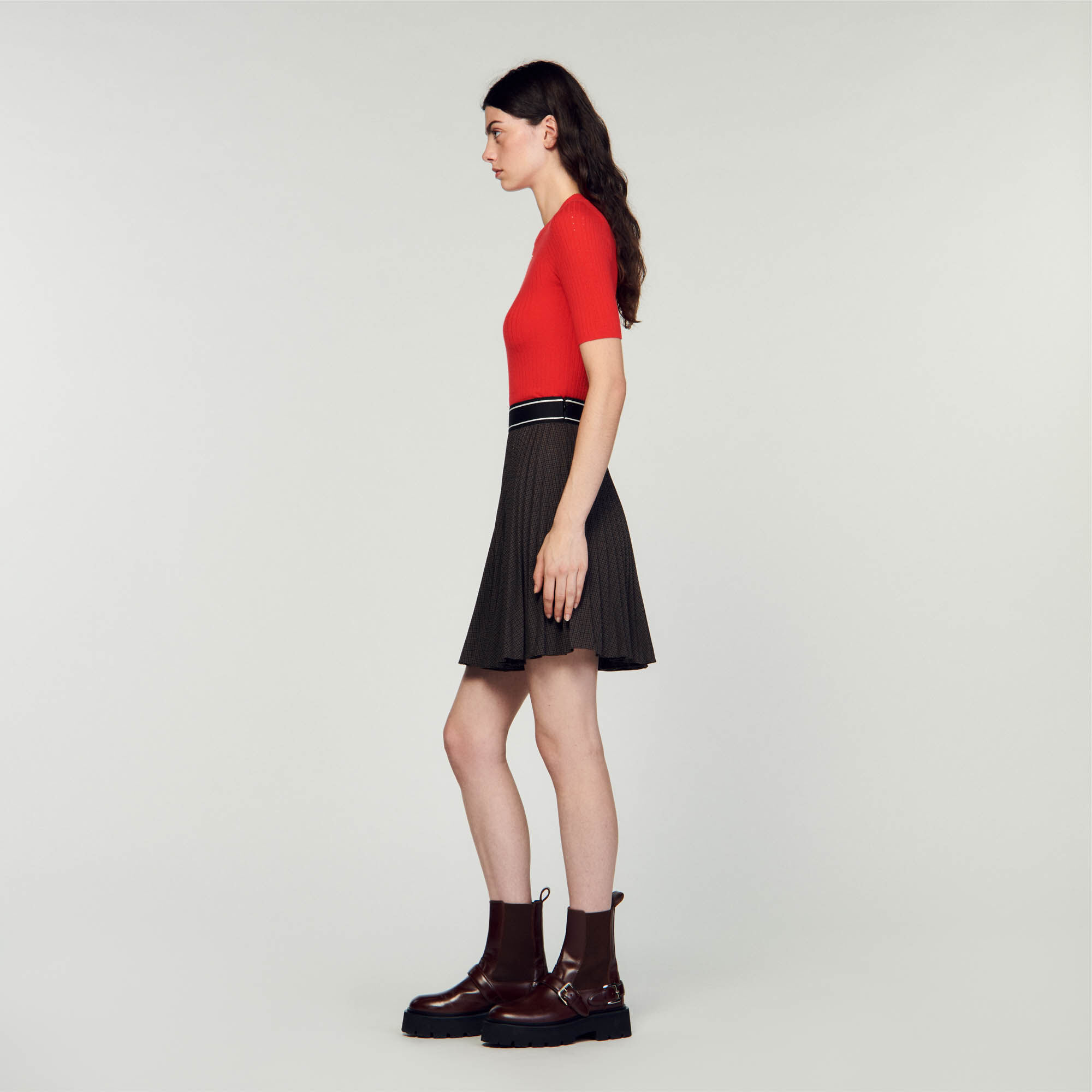 Belkyna Pleated skirt - Skirts | Sandro Paris