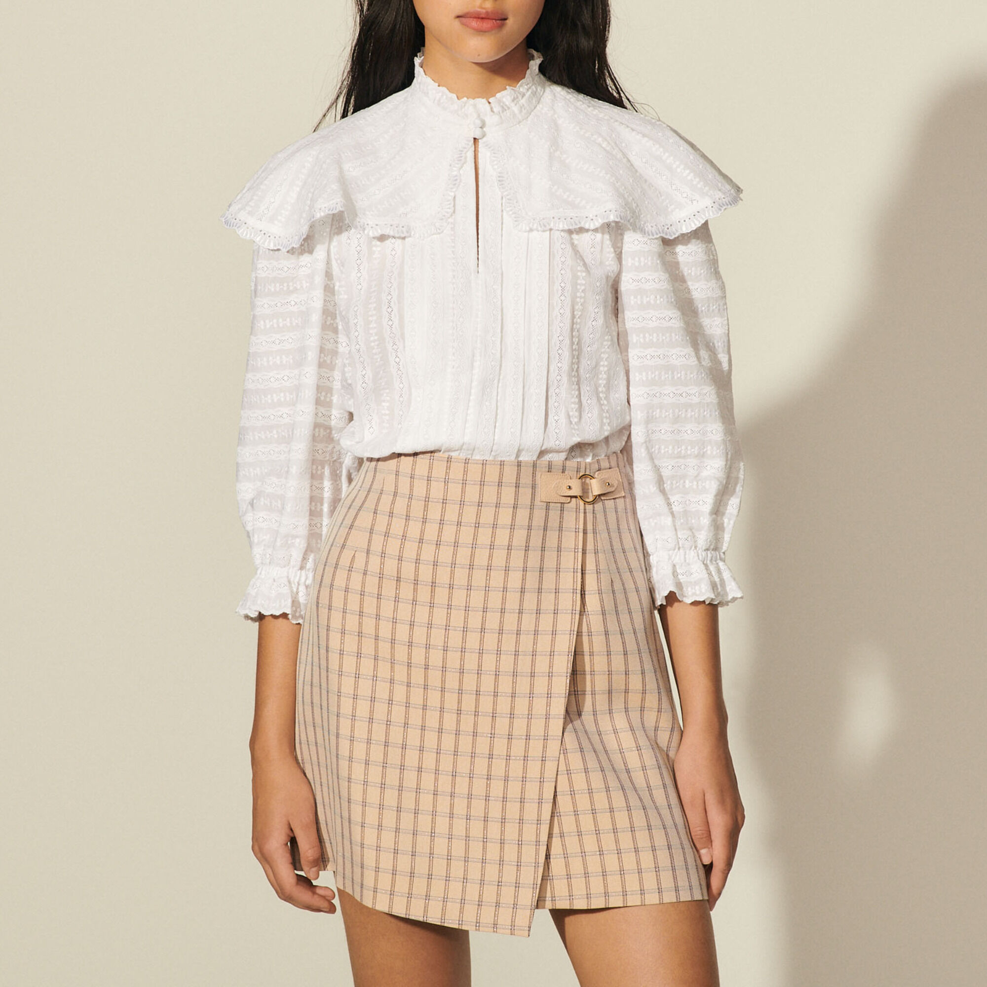 Sandro white blouse Clearance