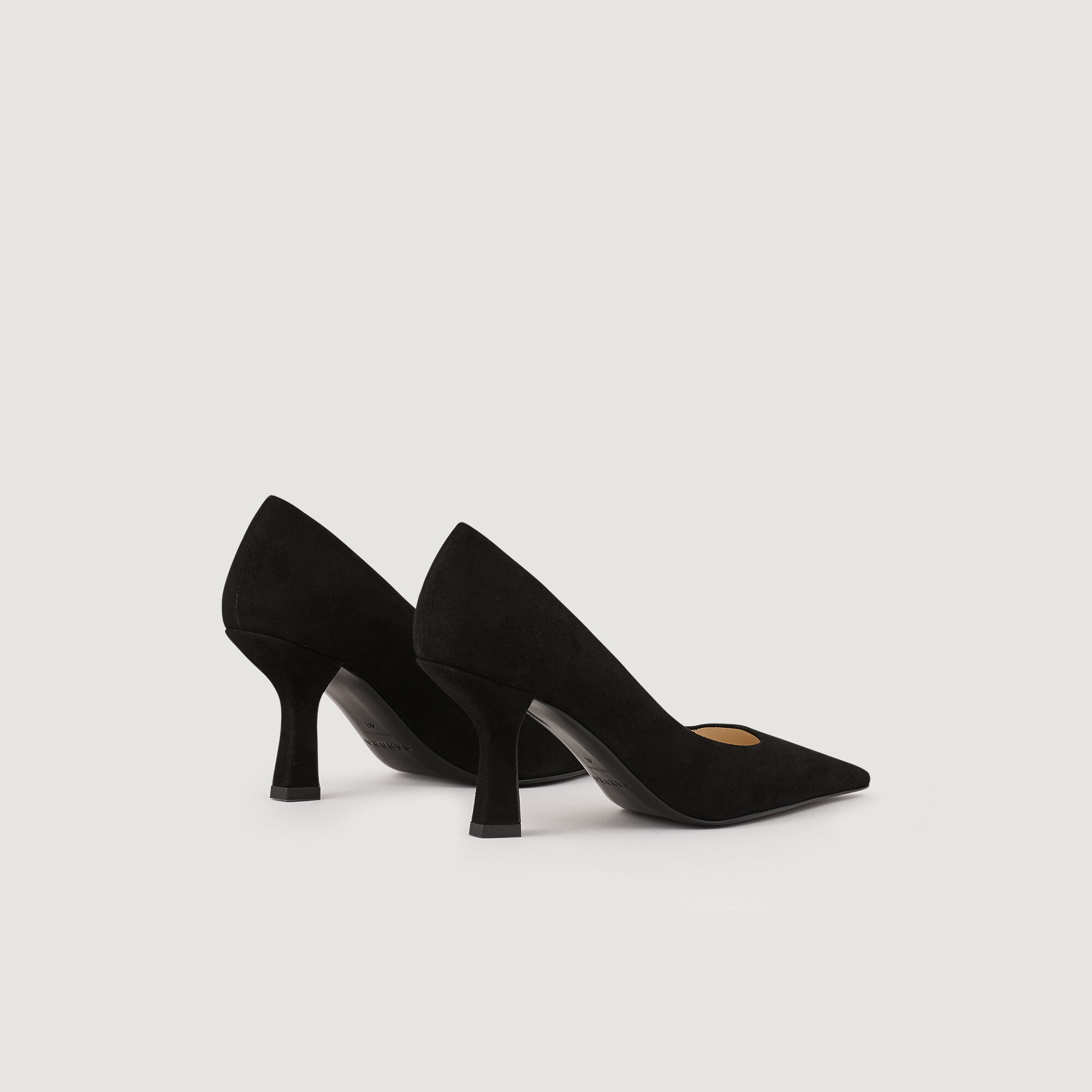 Womens black on sale suede pumps
