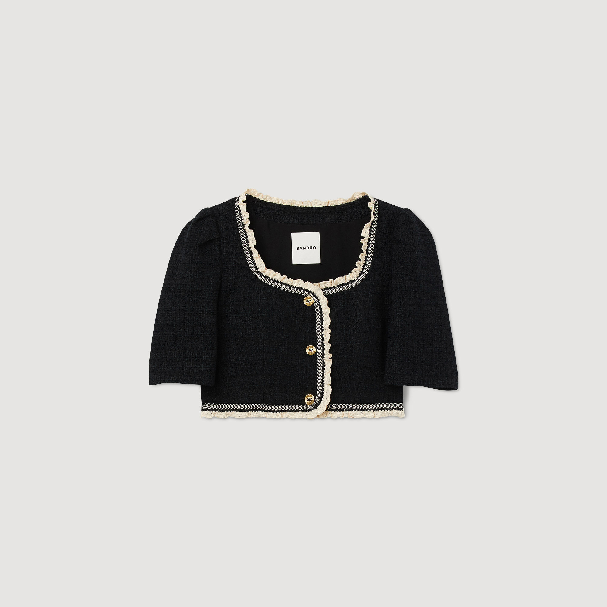 Katy Tweed cropped top Jackets Blazers Sandro Paris