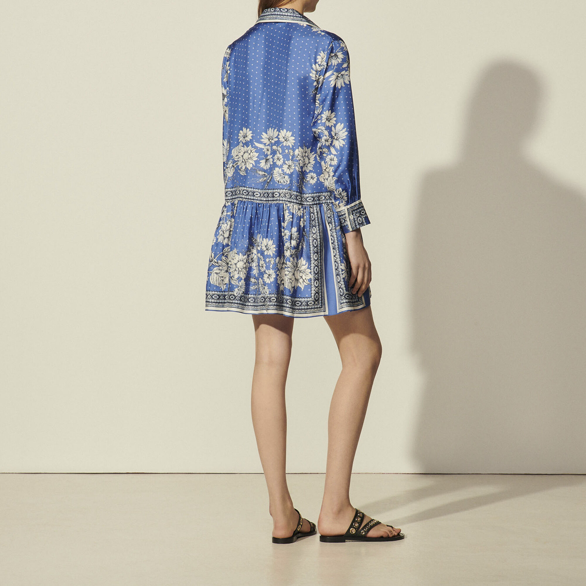 Sandro printed dress clearance