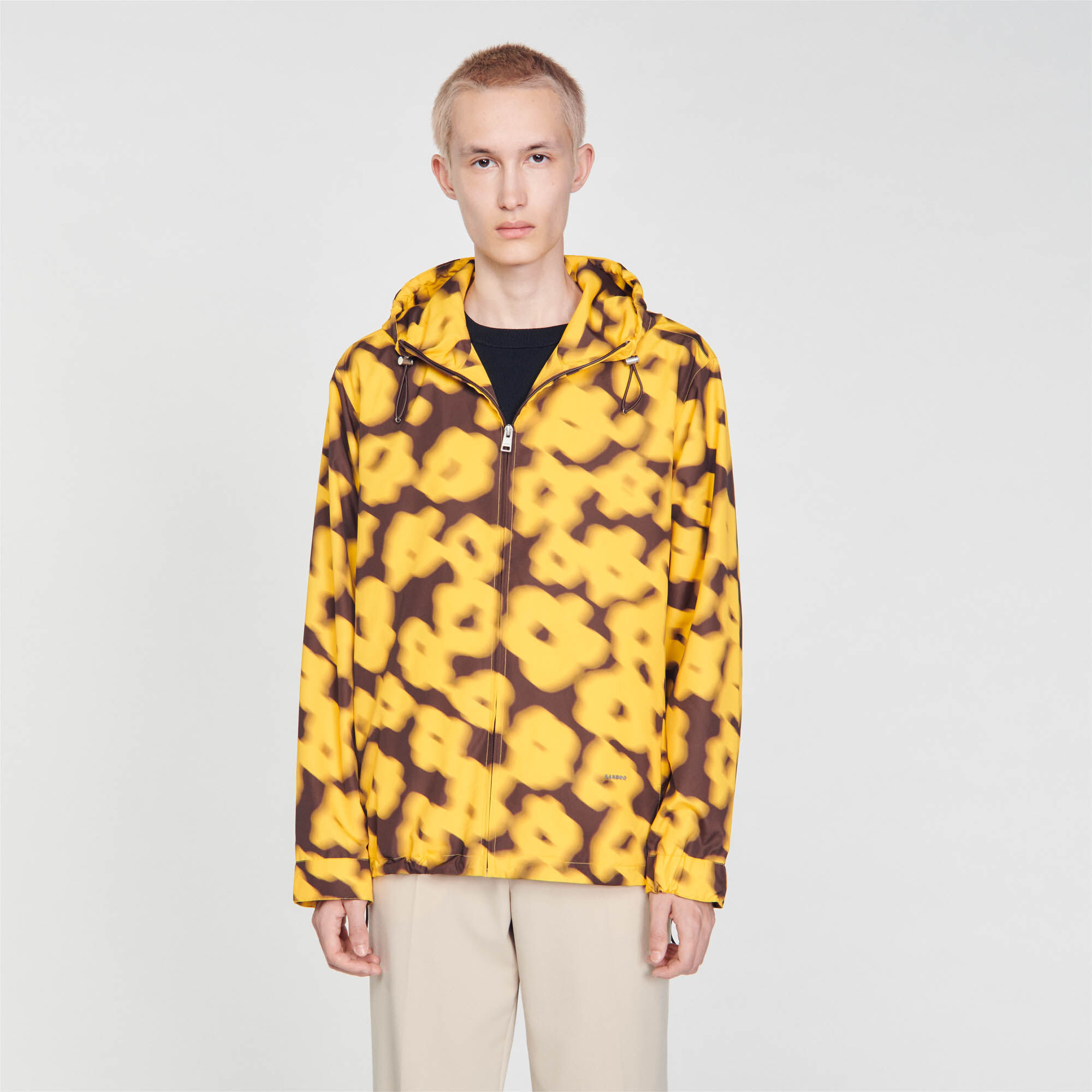 Blurry Flower Floral print jacket Jackets Sandro Paris