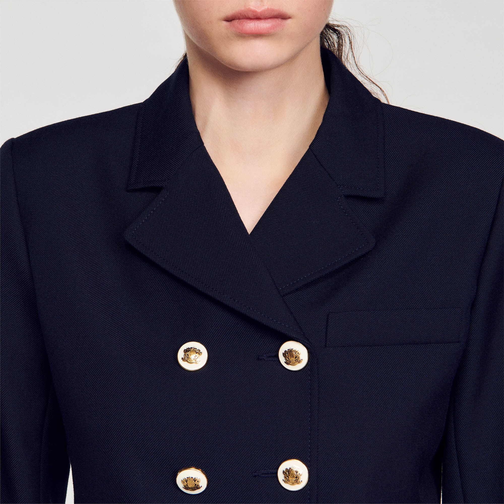 Blue short blazer new arrivals