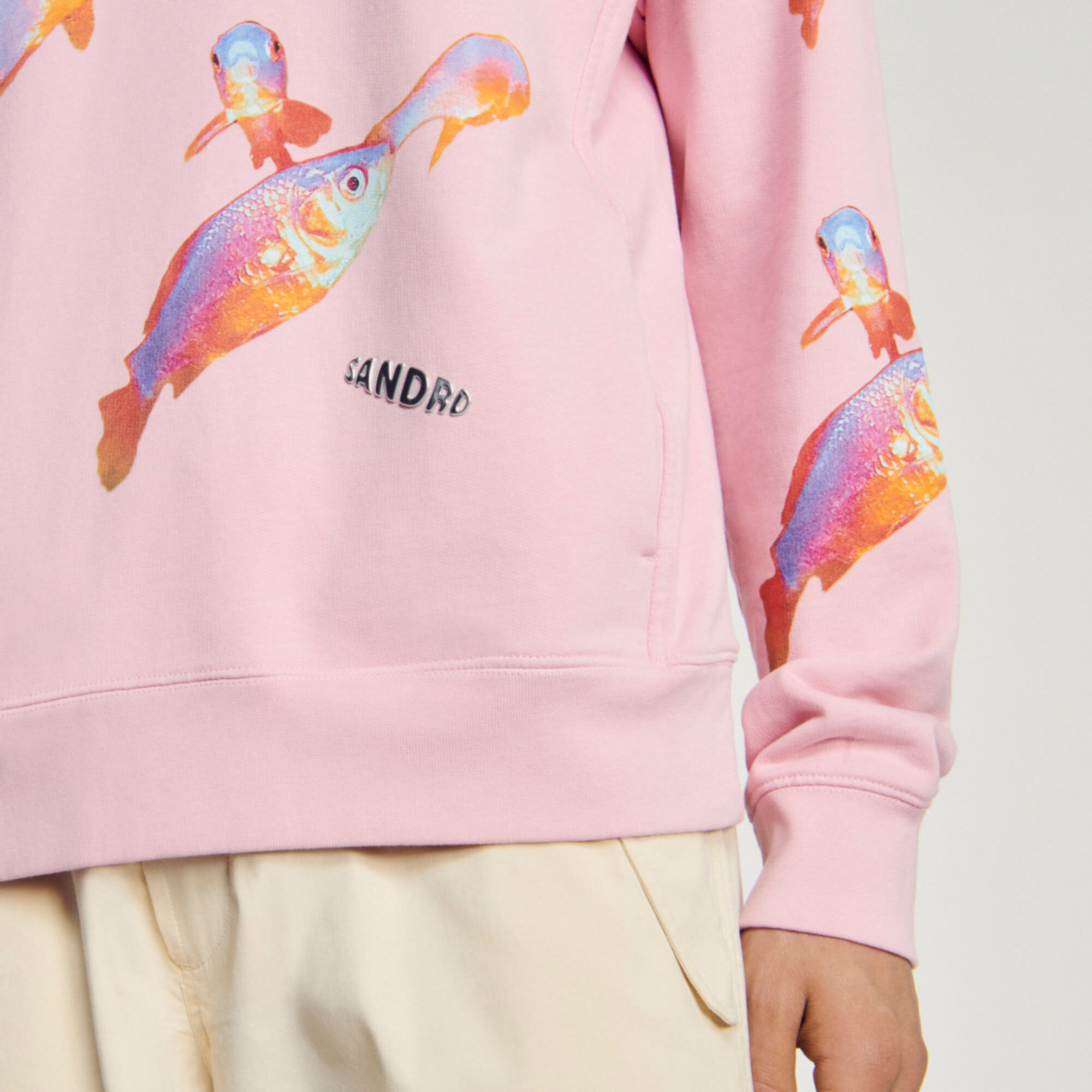Hoodie Hooded printed sweatshirt Sweatshirts Sandro Paris