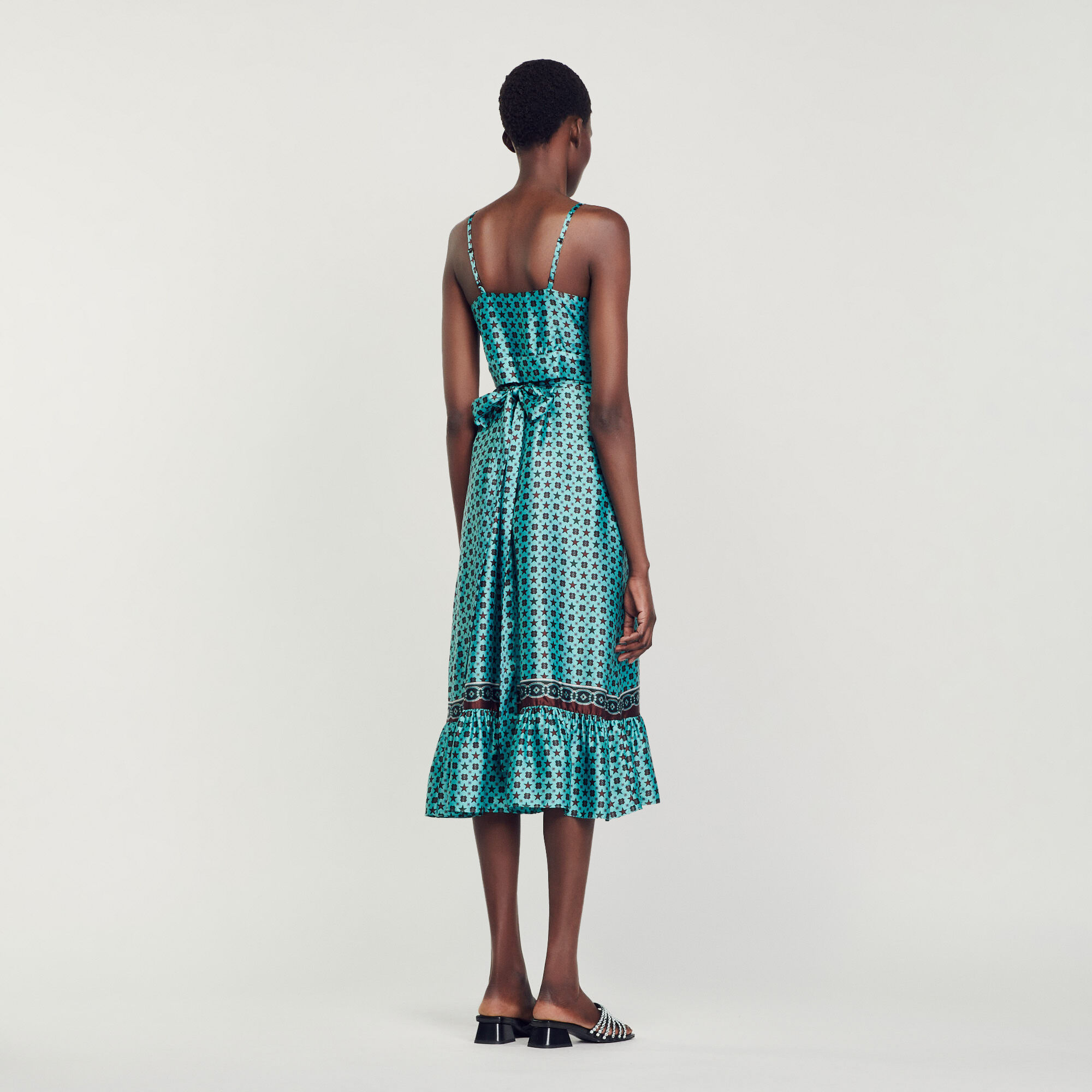 Sandro printed sales midi dress