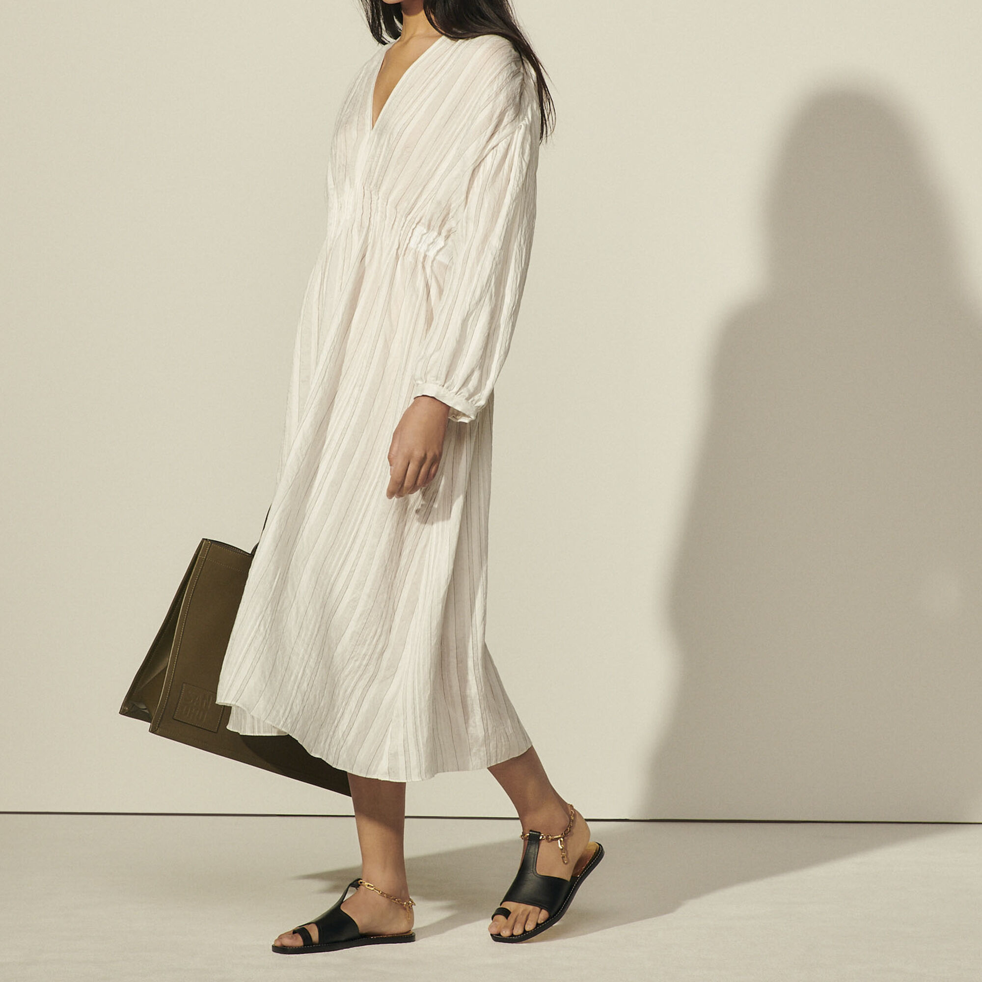 Sandro striped dress clearance