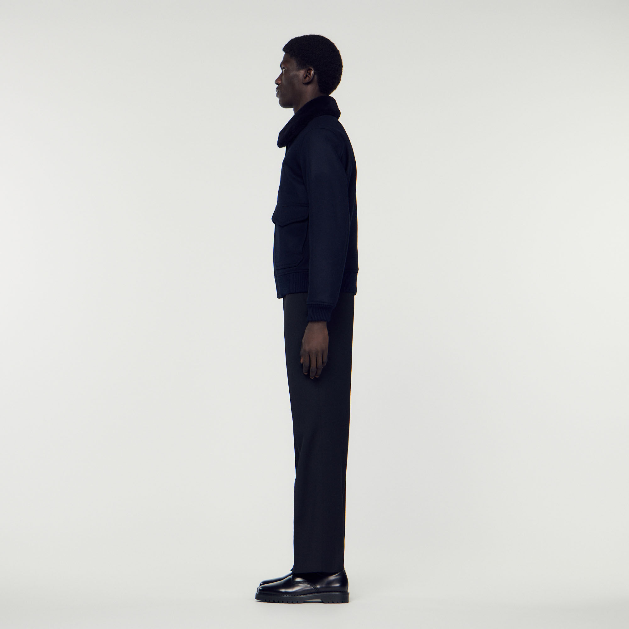 Sandro aviator jacket sales