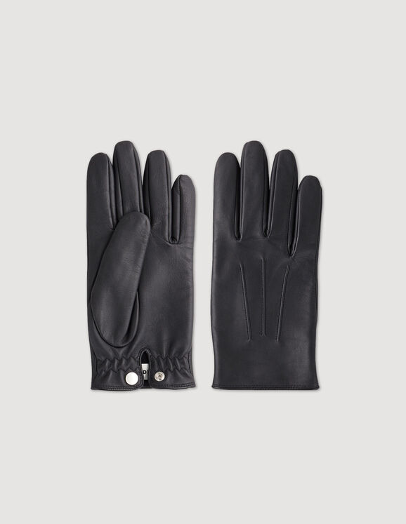 Leather gloves Black US_Men
