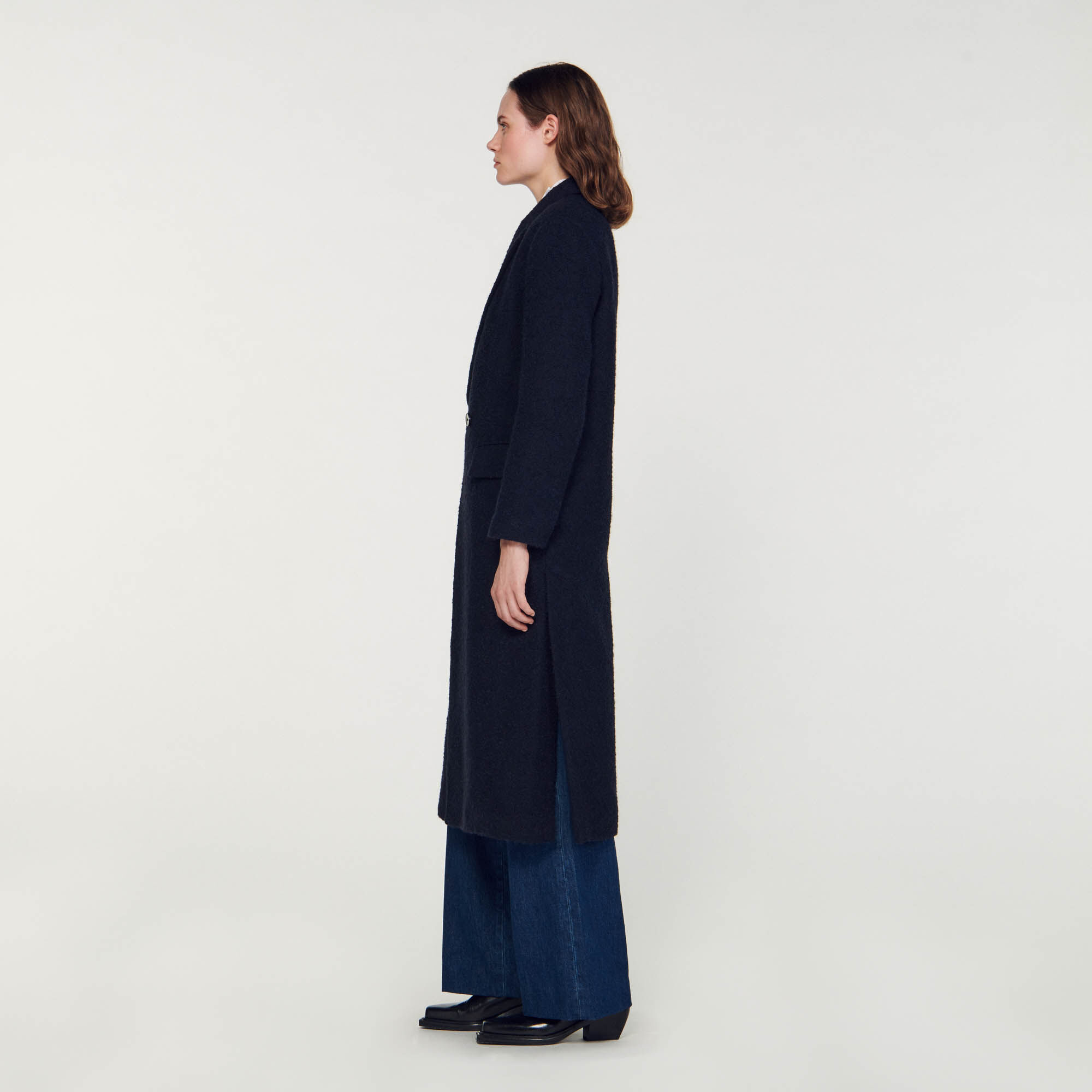 Manteau sandro cheap bleu marine