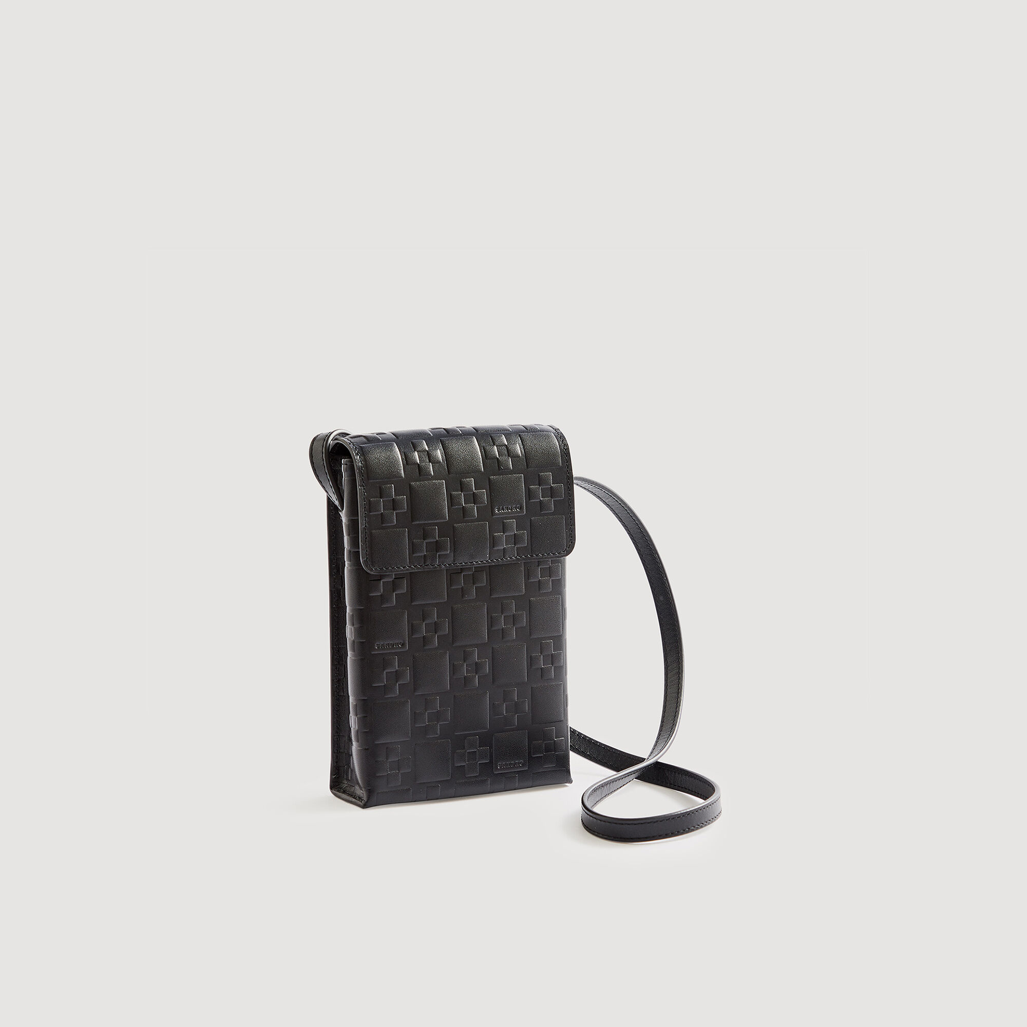 Floral Embossed Leather U-Handbag – wickedafstore