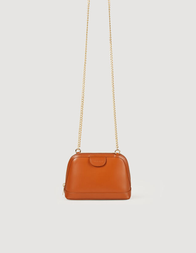 Small studded leather Yza bag - All Bags - Sandro-paris.com