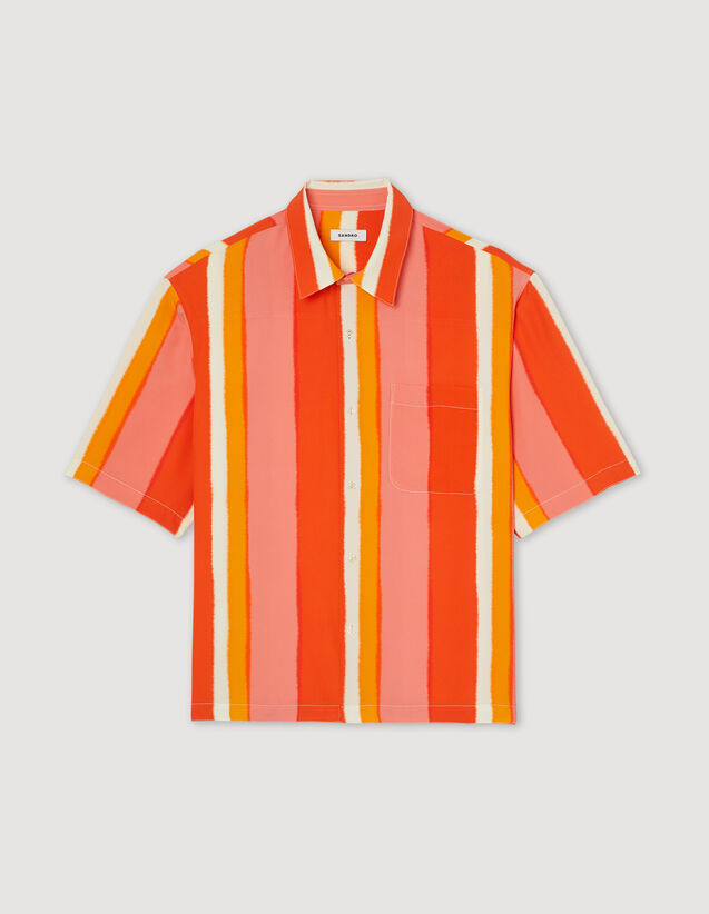 Sandro Flowing striped short-sleeved shirt Login to add to Wish list. 2