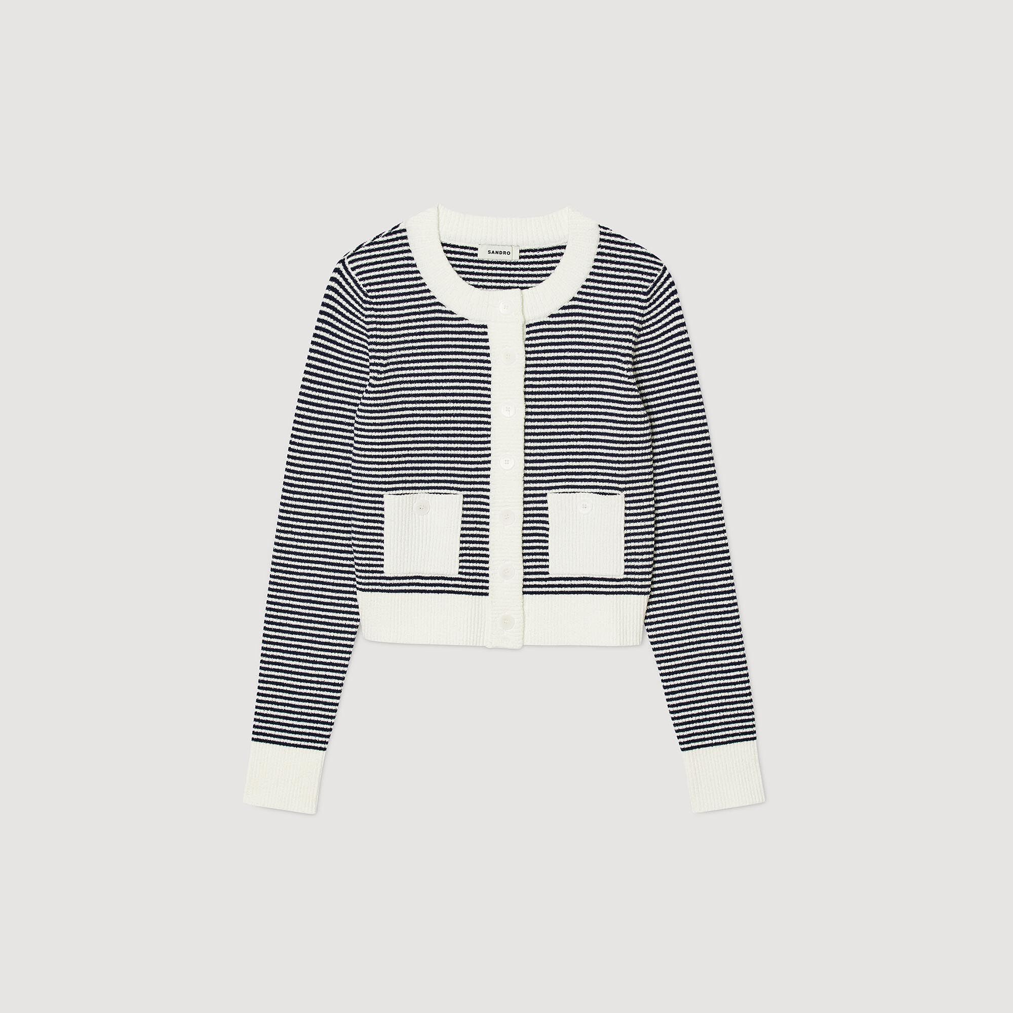 Sandro striped cardigan online