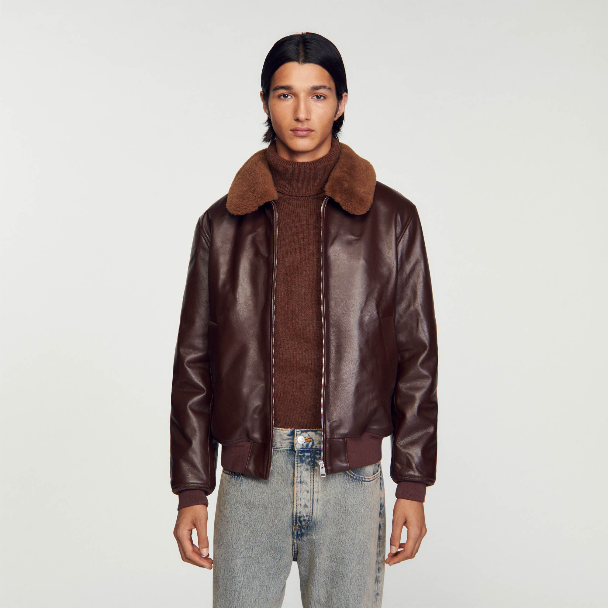 Sandro aviator deals jacket