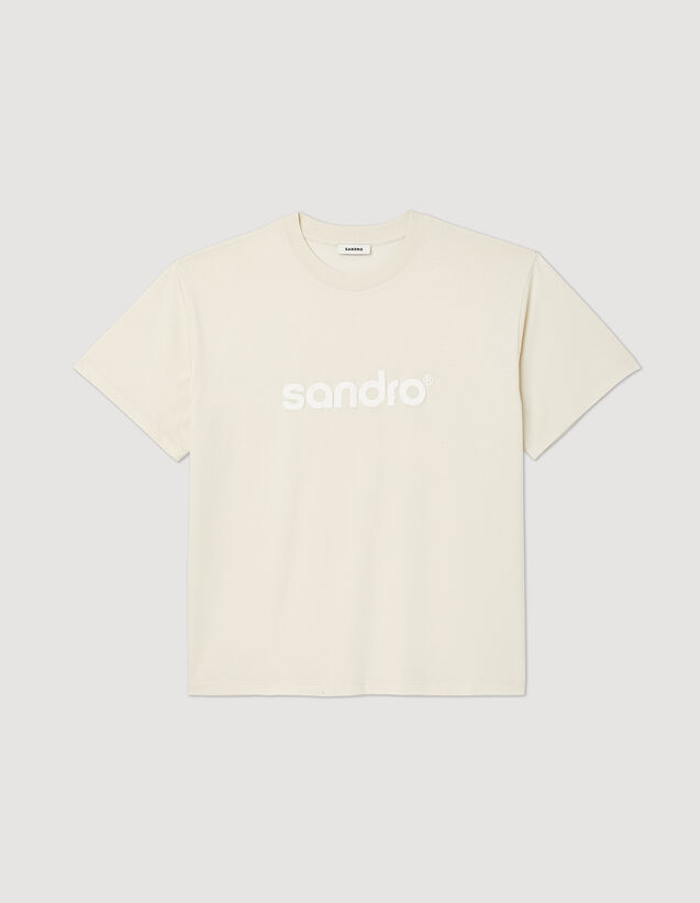 Sandro Oversized logo T-shirt. 2