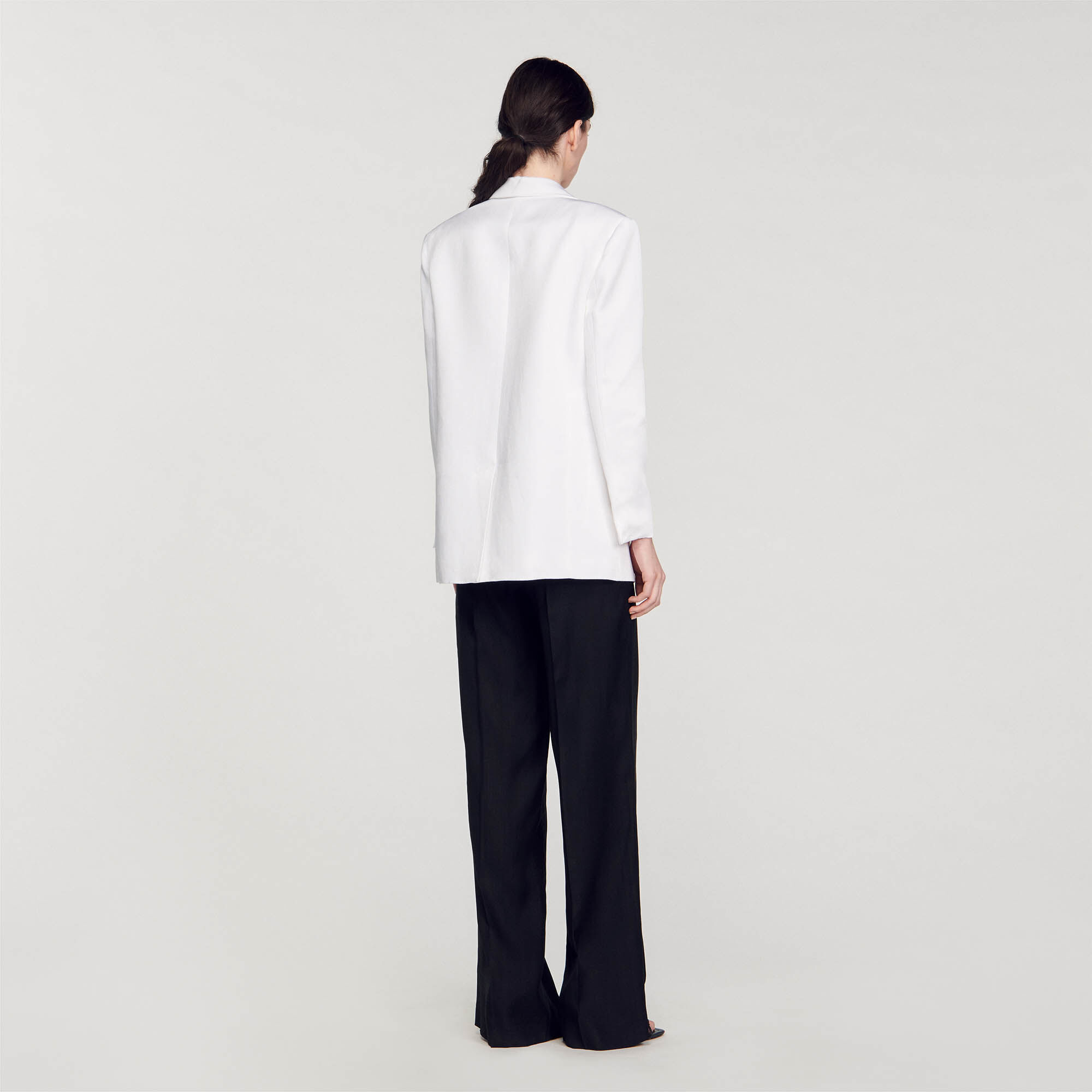 Sandro top white jacket