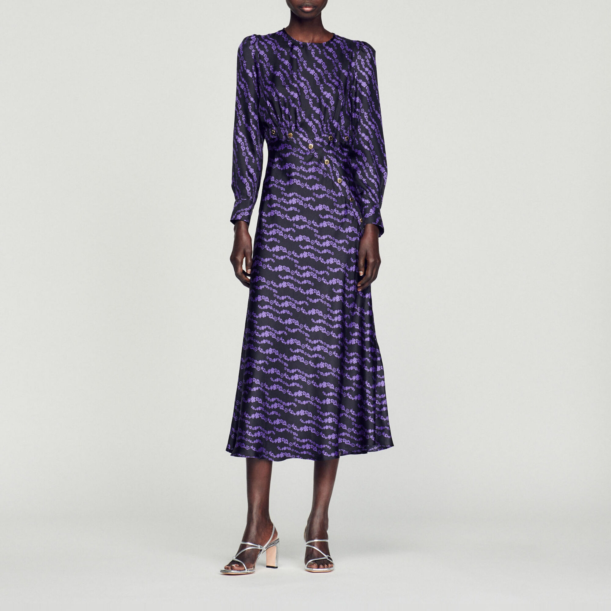 Sandro purple hotsell dress
