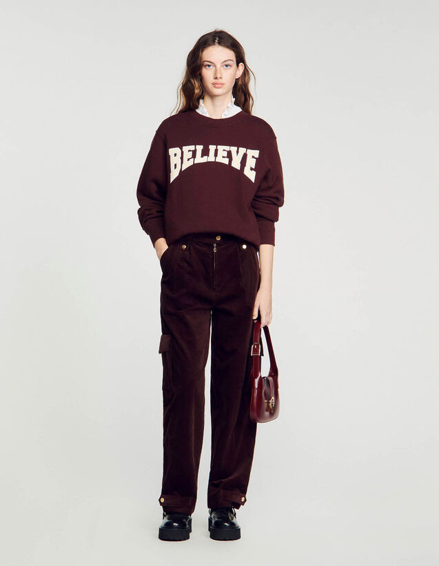 Believe sweatshirt Bordeaux US_Womens