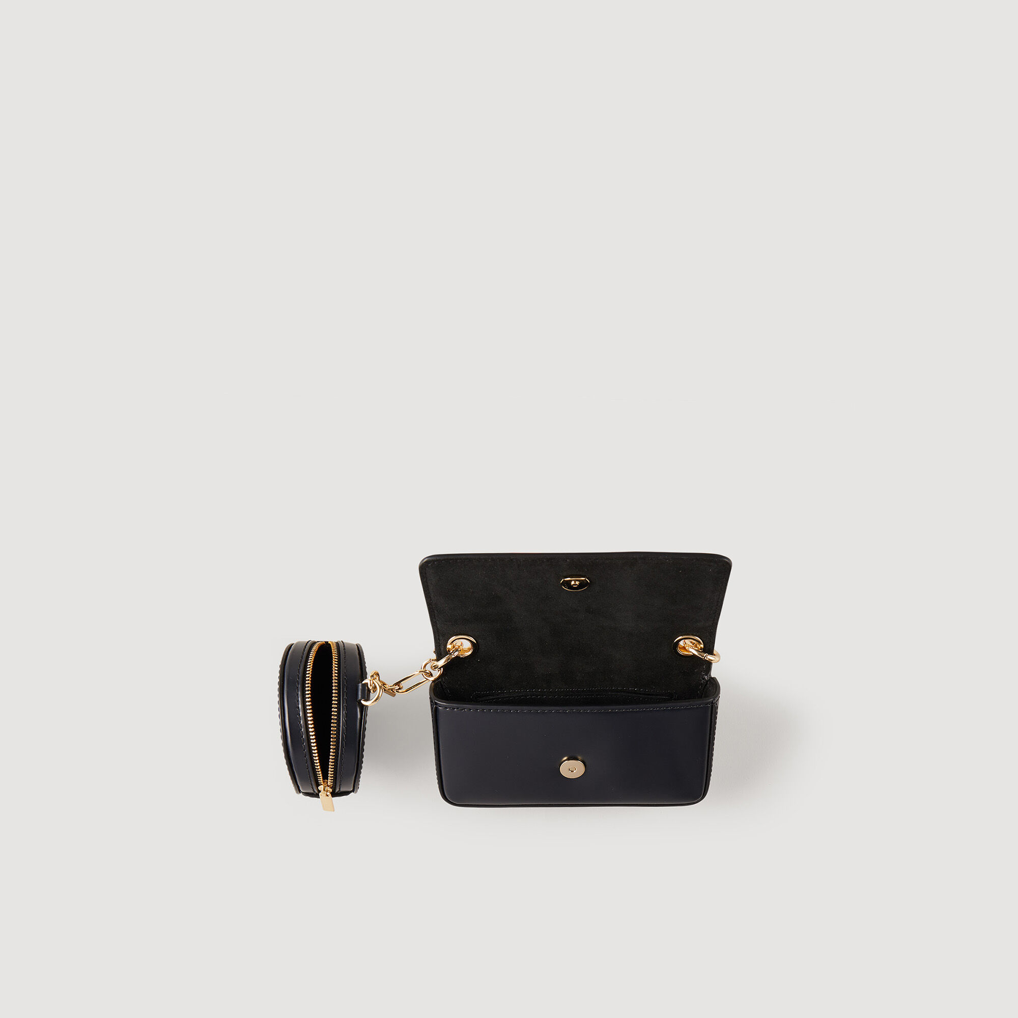 Totemo bag with chain strap - Pouches & Handbags | Sandro Paris