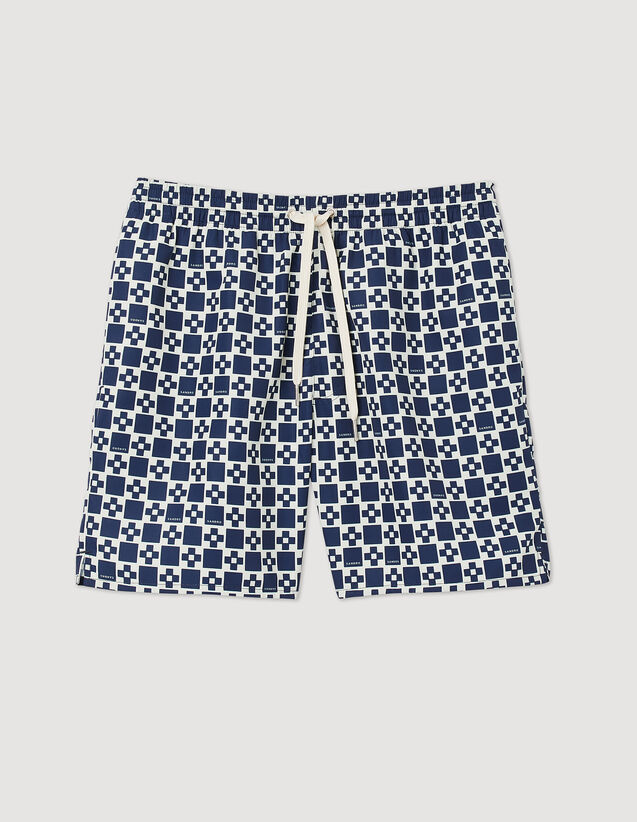 Sandro Square Cross swim shorts. 2