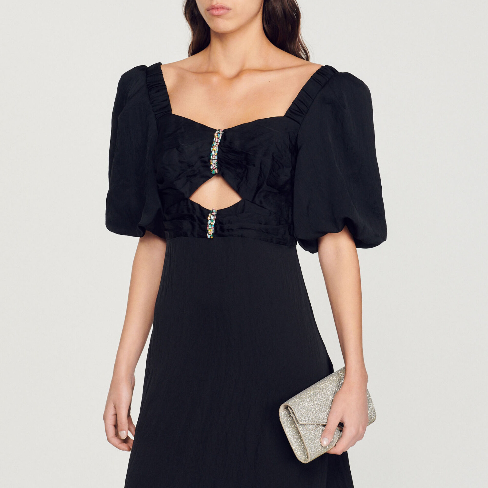 Dress with rhinestones