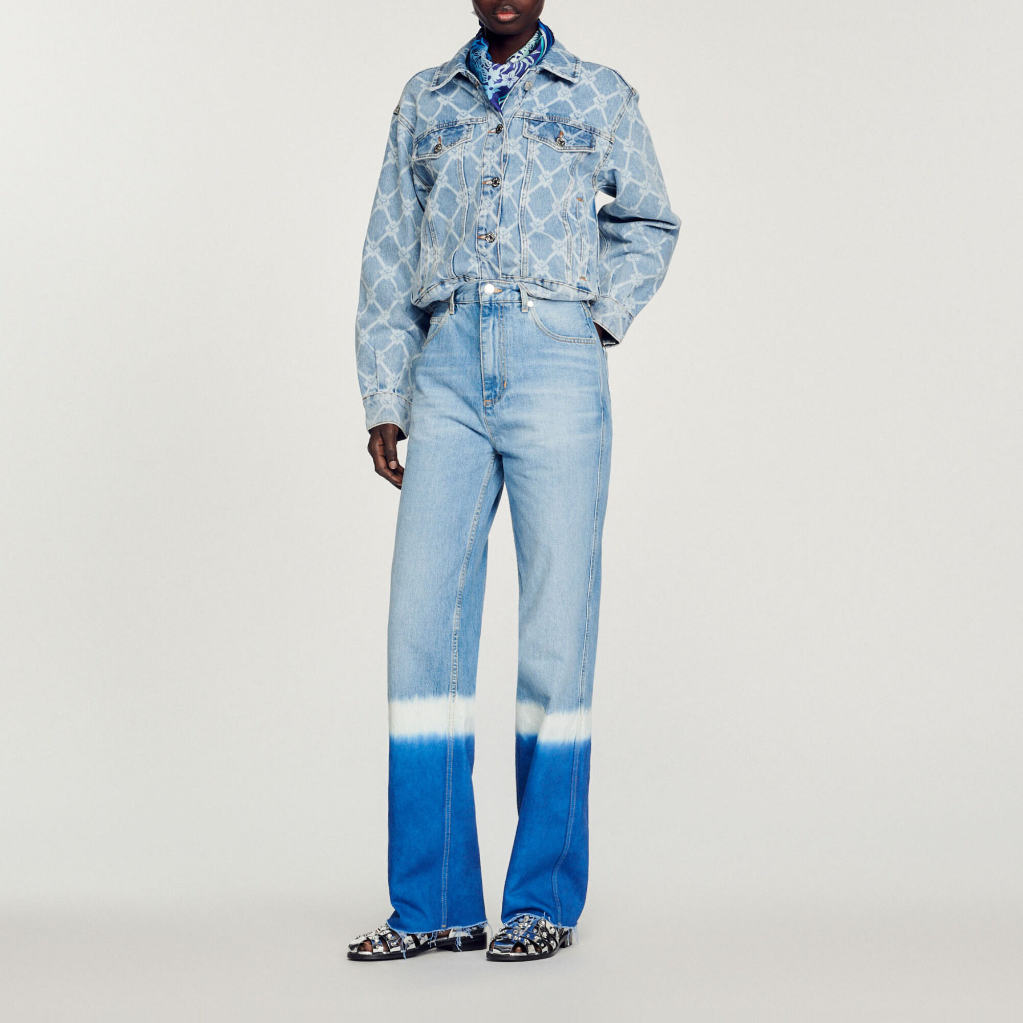 Sandro jeans jacket discount