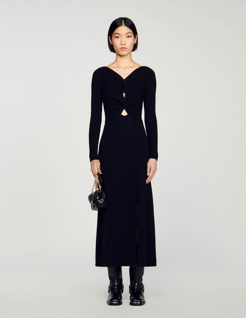 Sandro Cable knit dress