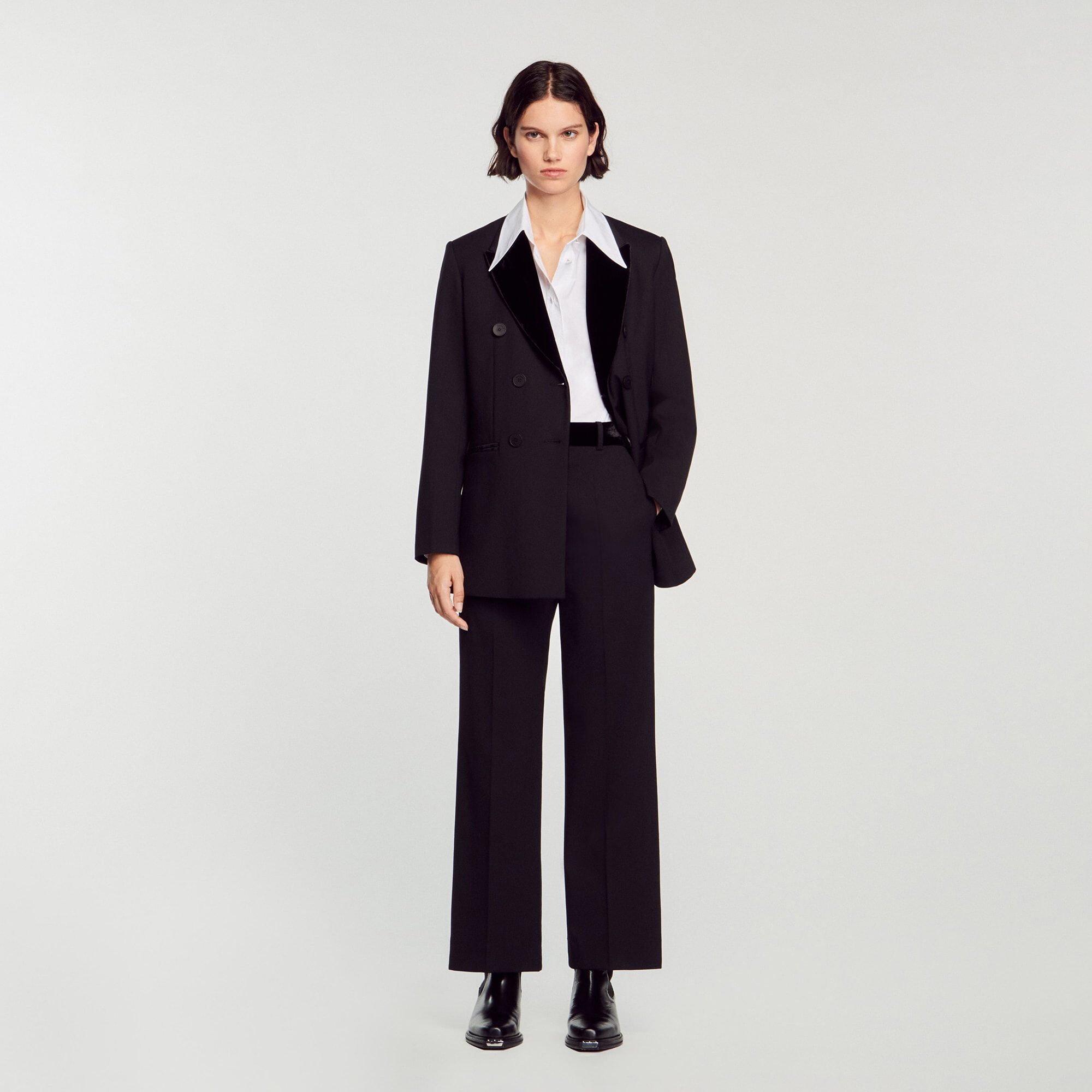 Sandro black deals blazer