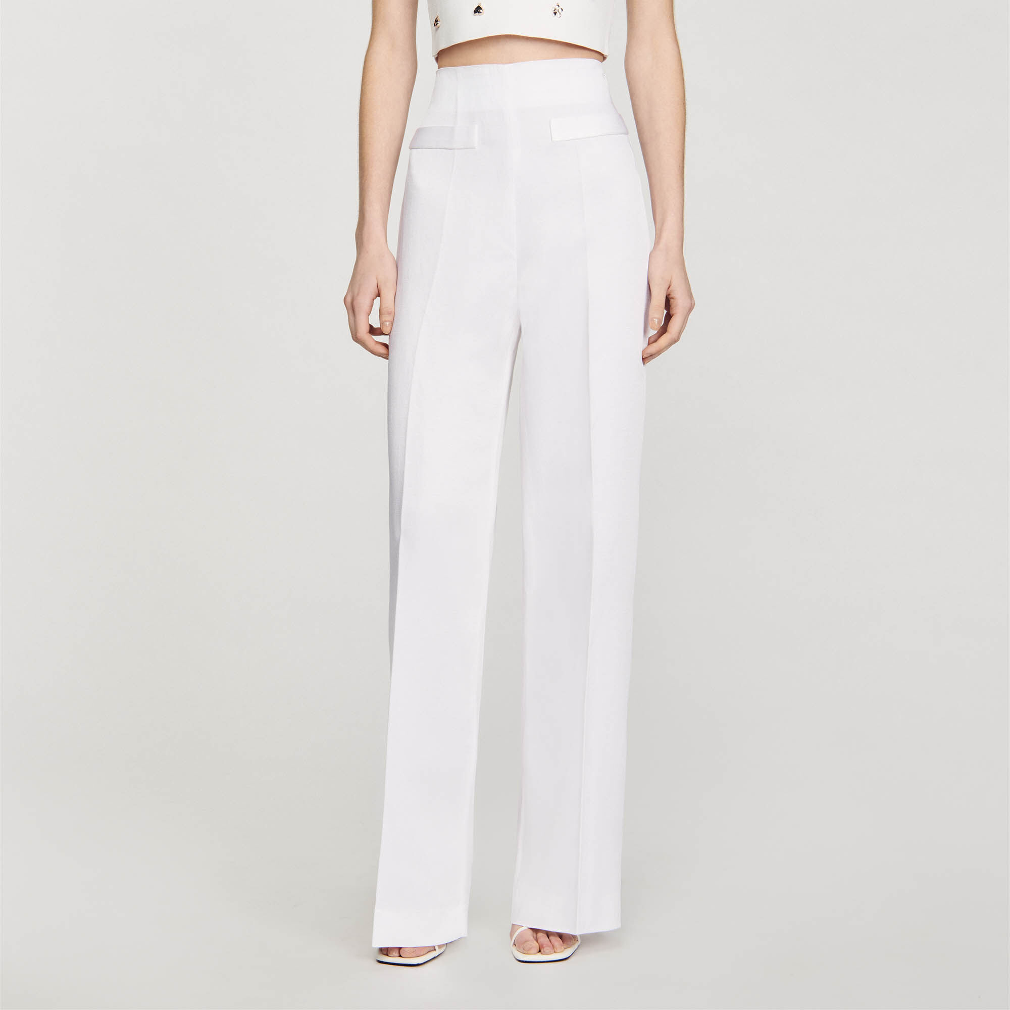 Enrique Wide-leg pants - Pants & Shorts | Sandro Paris