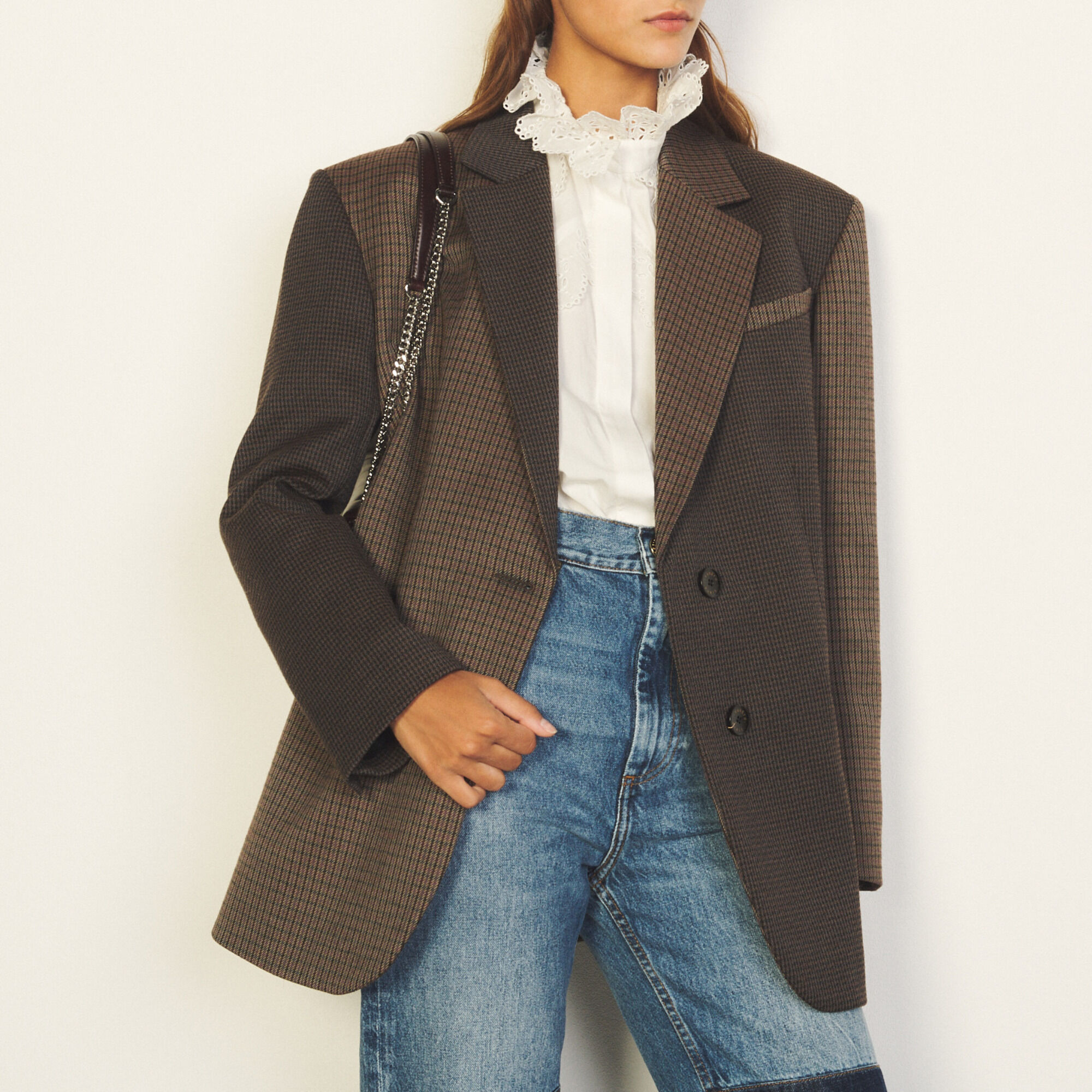 Tweed tailored jacket - Coats & Jackets | Sandro Paris