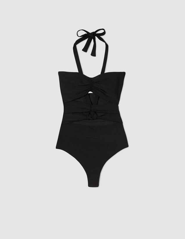 Sandro One-piece openwork swimsuit with ties Login to add to Wish list. 2